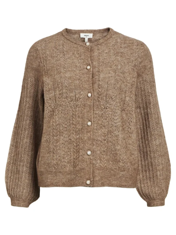 Dame OBJECT ALPAKA-ULDBLANDING CARDIGAN