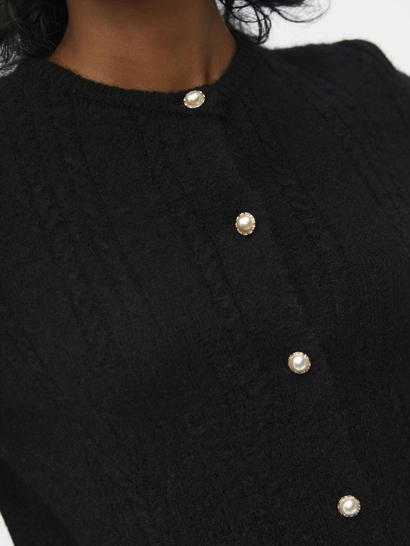 Dame OBJECT ALPAKA-ULDBLANDING CARDIGAN