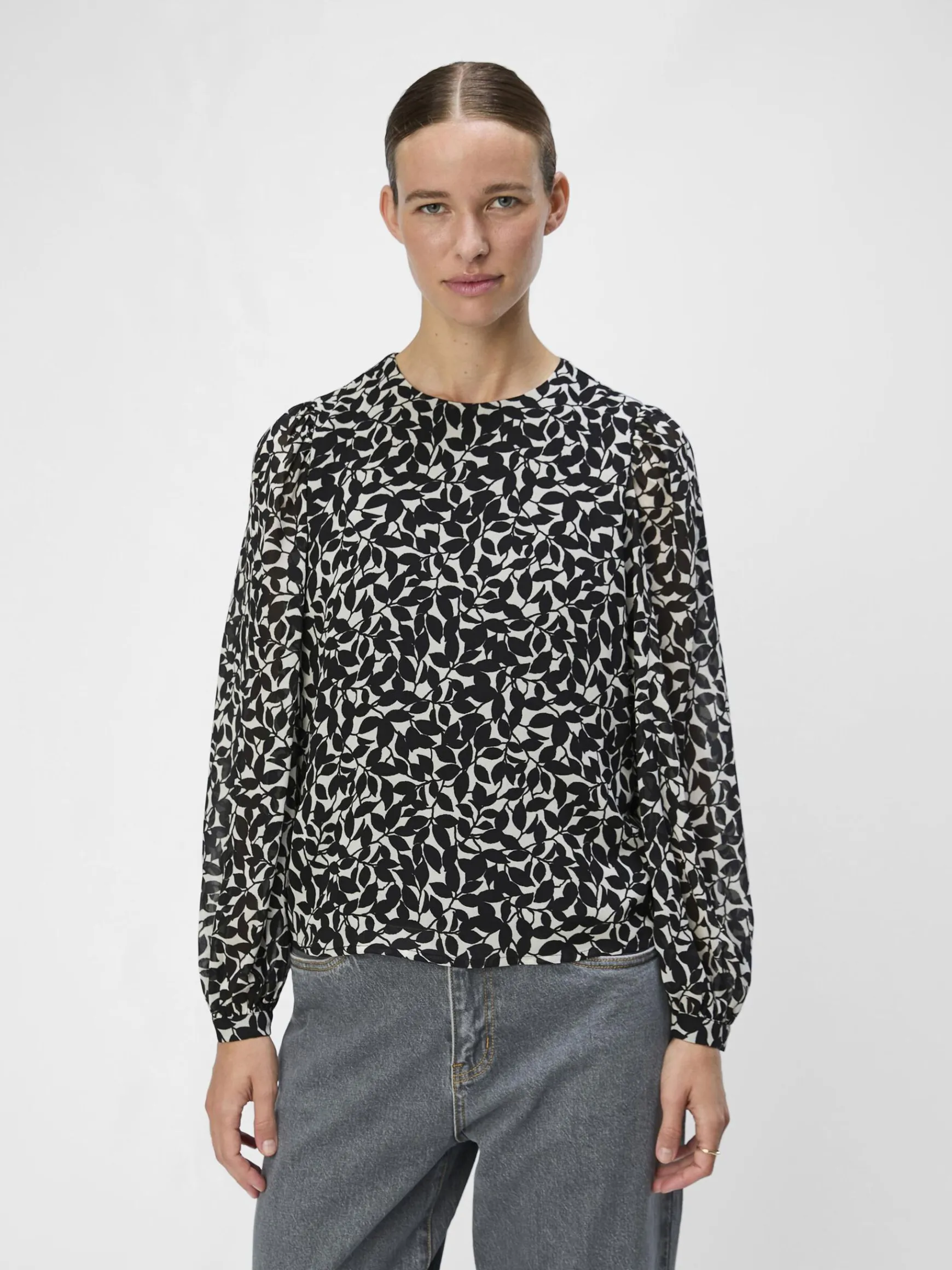 Dame OBJECT BALLONÆRME BLUSE