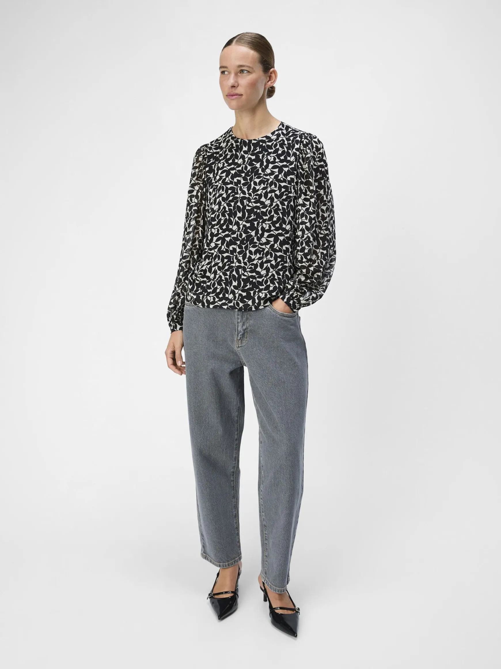 Dame OBJECT BALLONÆRME BLUSE