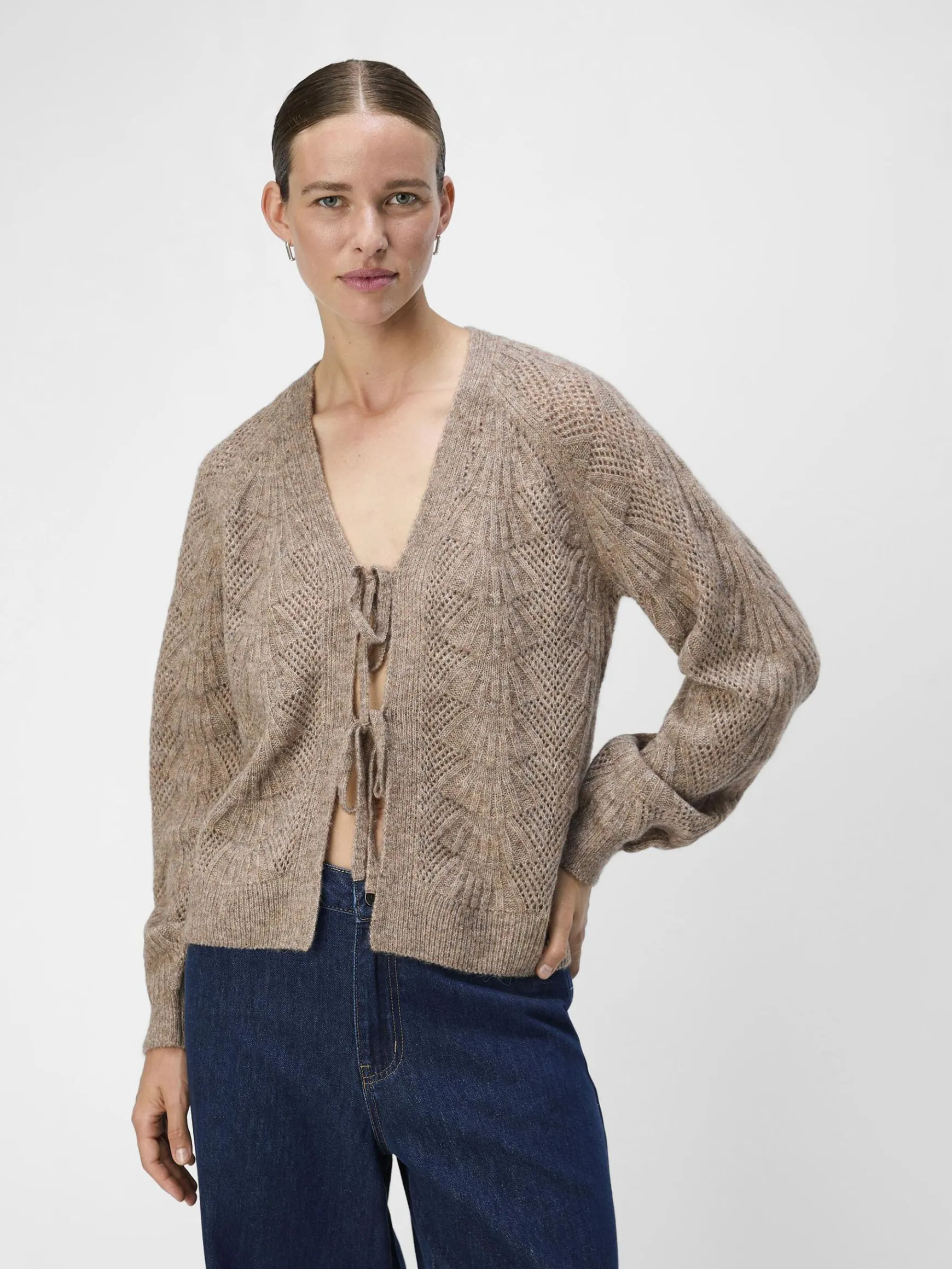 Dame OBJECT BINDELUKNING FORAN CARDIGAN