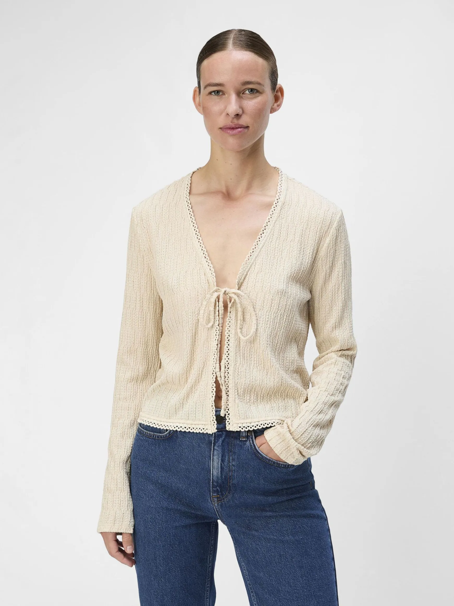 Dame OBJECT BINDELUKNING FORAN TOP