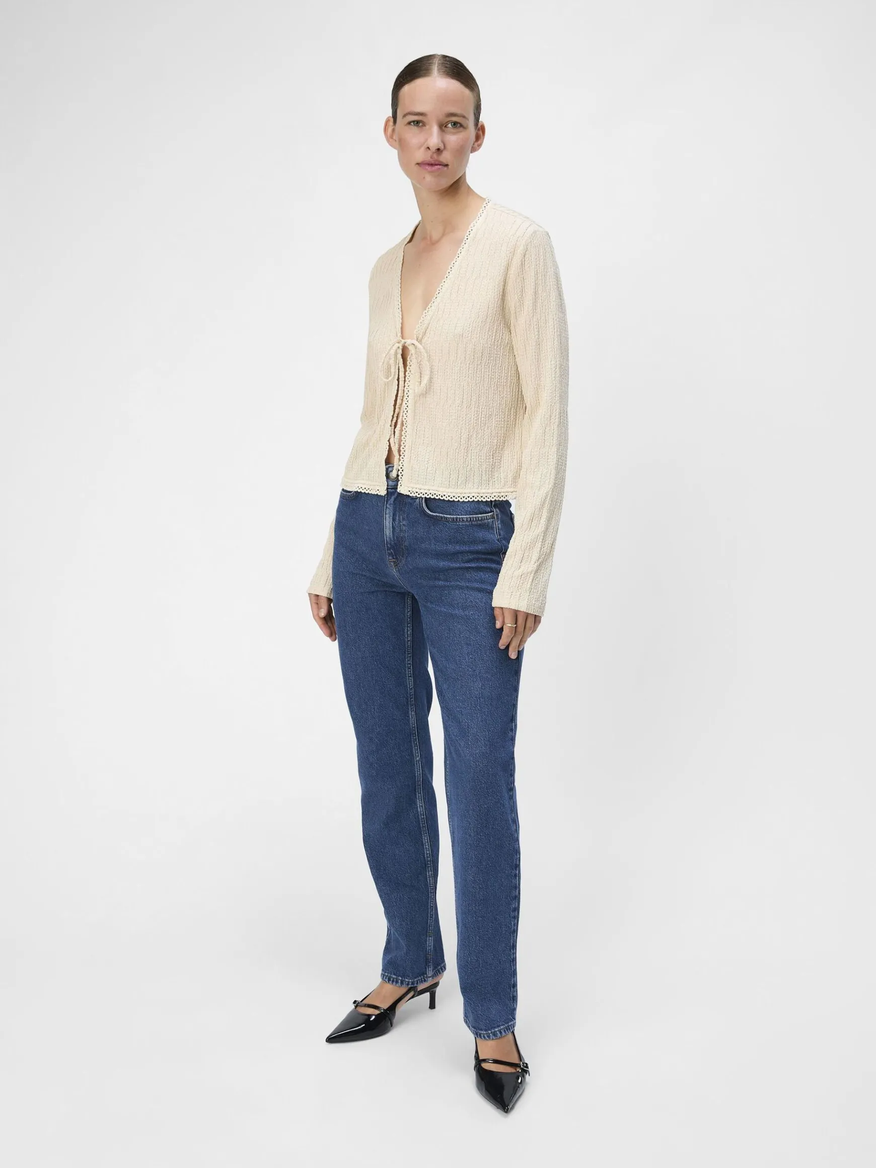 Dame OBJECT BINDELUKNING FORAN TOP