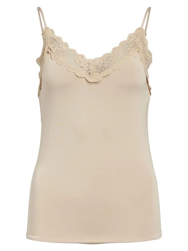 Dame OBJECT BLONDE TOP UDEN ÆRMER