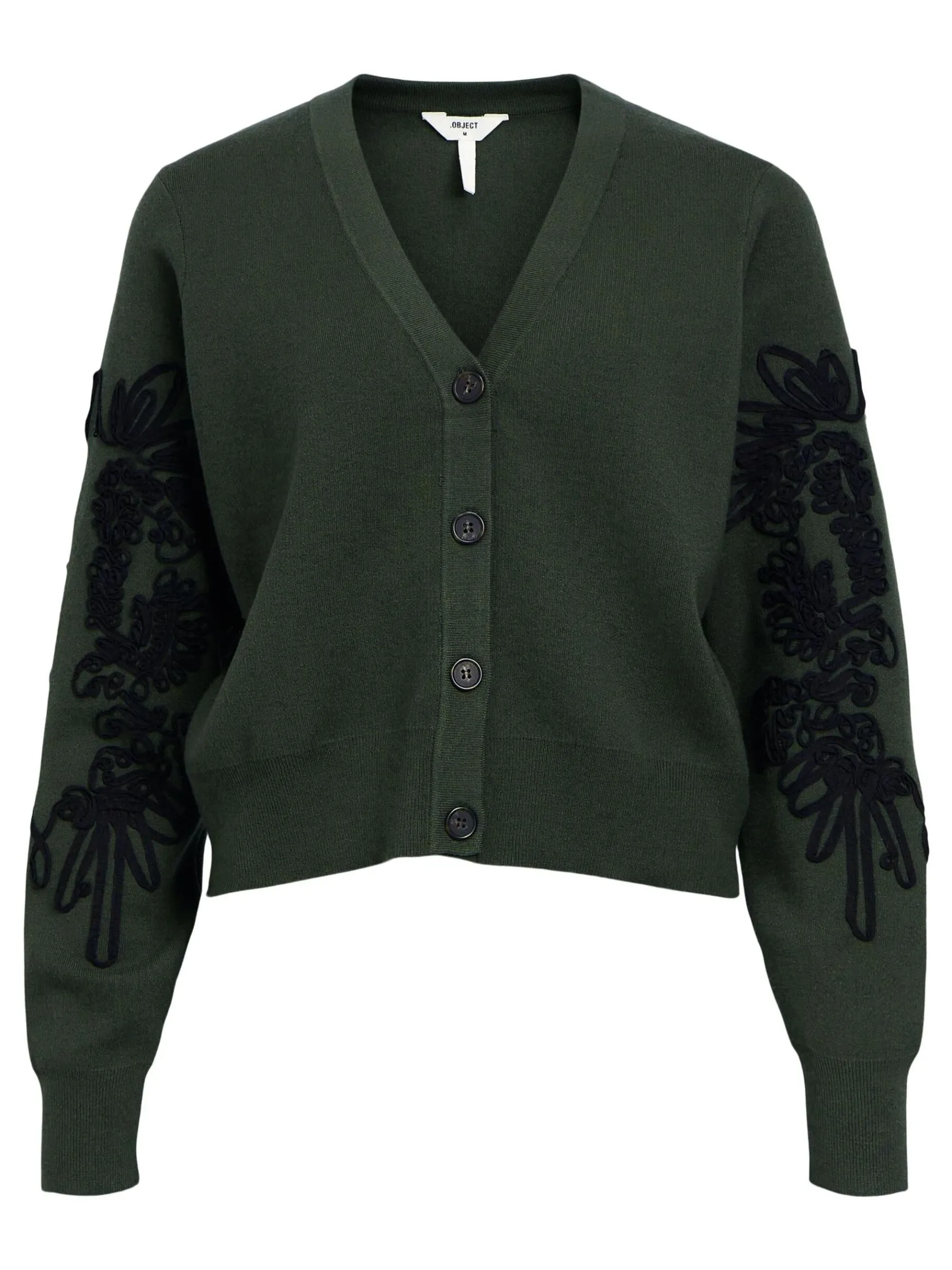 Dame OBJECT BRODERET CARDIGAN