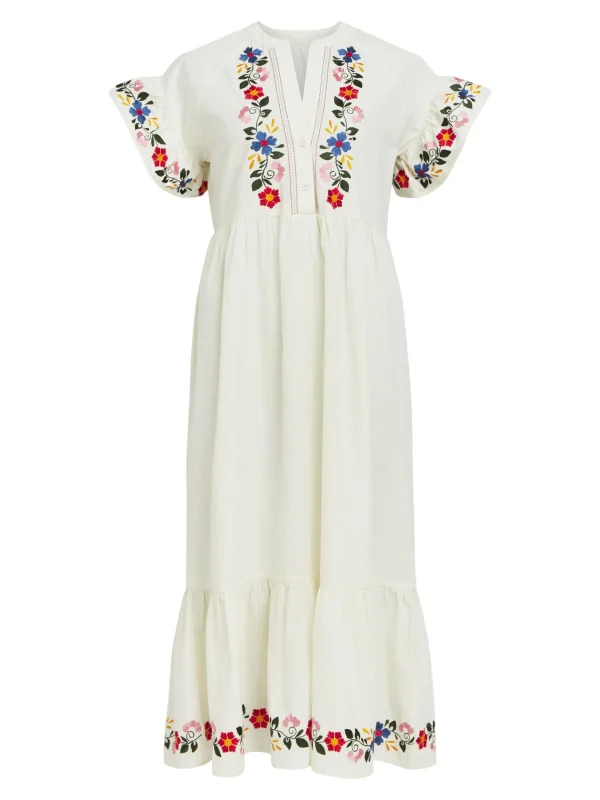 Dame OBJECT BRODERET MAXIKJOLE