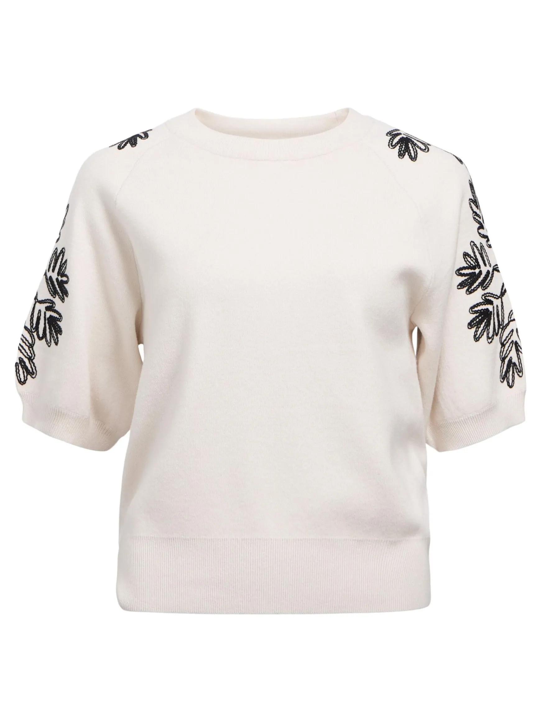 Dame OBJECT BRODERET STRIKKET TOP