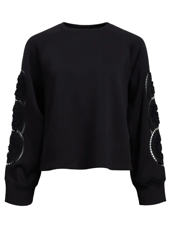 Dame OBJECT BRODERET SWEATSHIRT