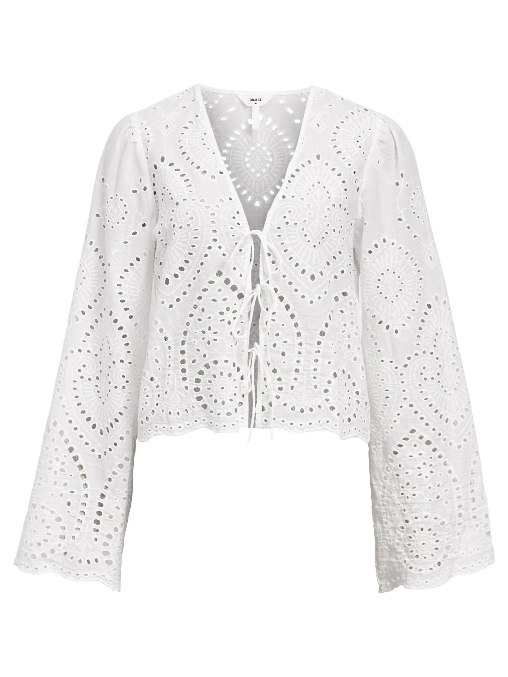 Dame OBJECT BRODERIE ANGLAISE BLUSE