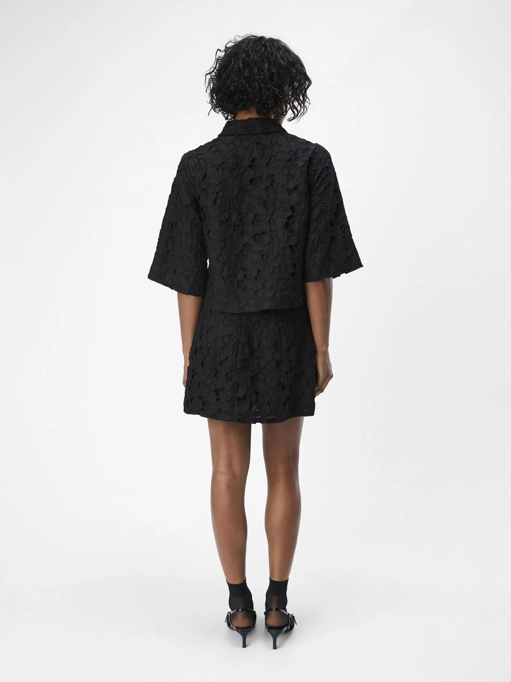 Dame OBJECT BRODERIE ANGLAISE MININEDERDEL