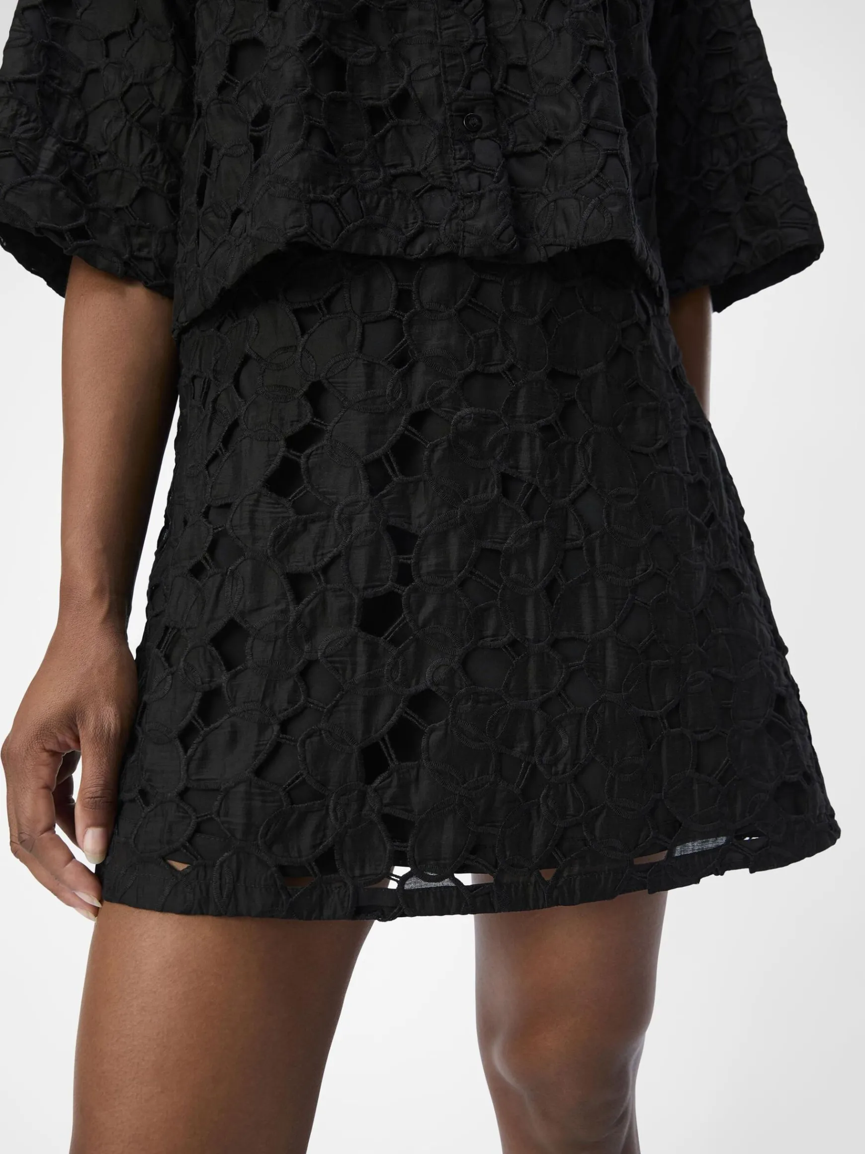 Dame OBJECT BRODERIE ANGLAISE MININEDERDEL