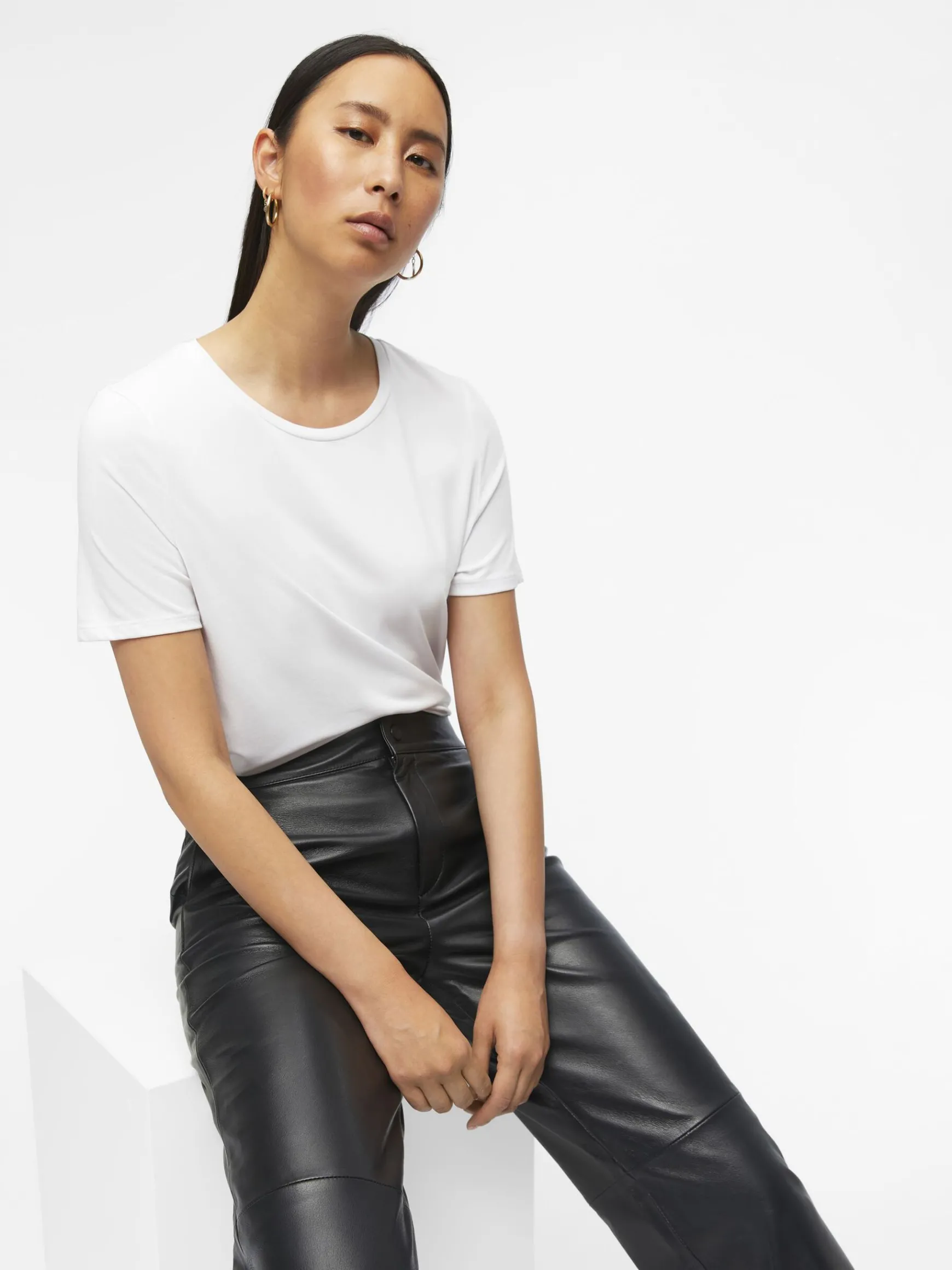 Dame OBJECT CROPPED LÆDERBUKSER