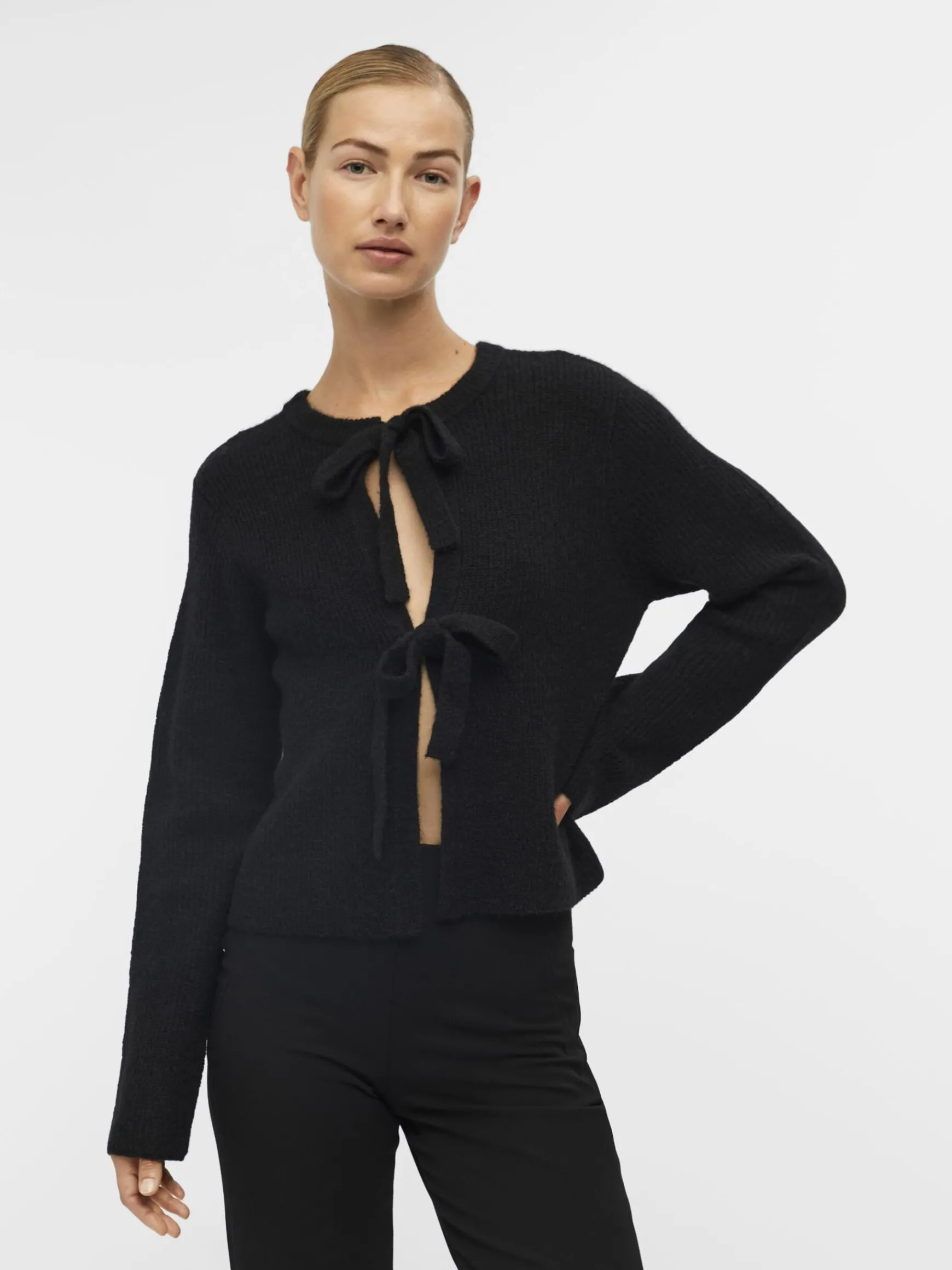 Dame OBJECT CROPPET VENDBAR CARDIGAN