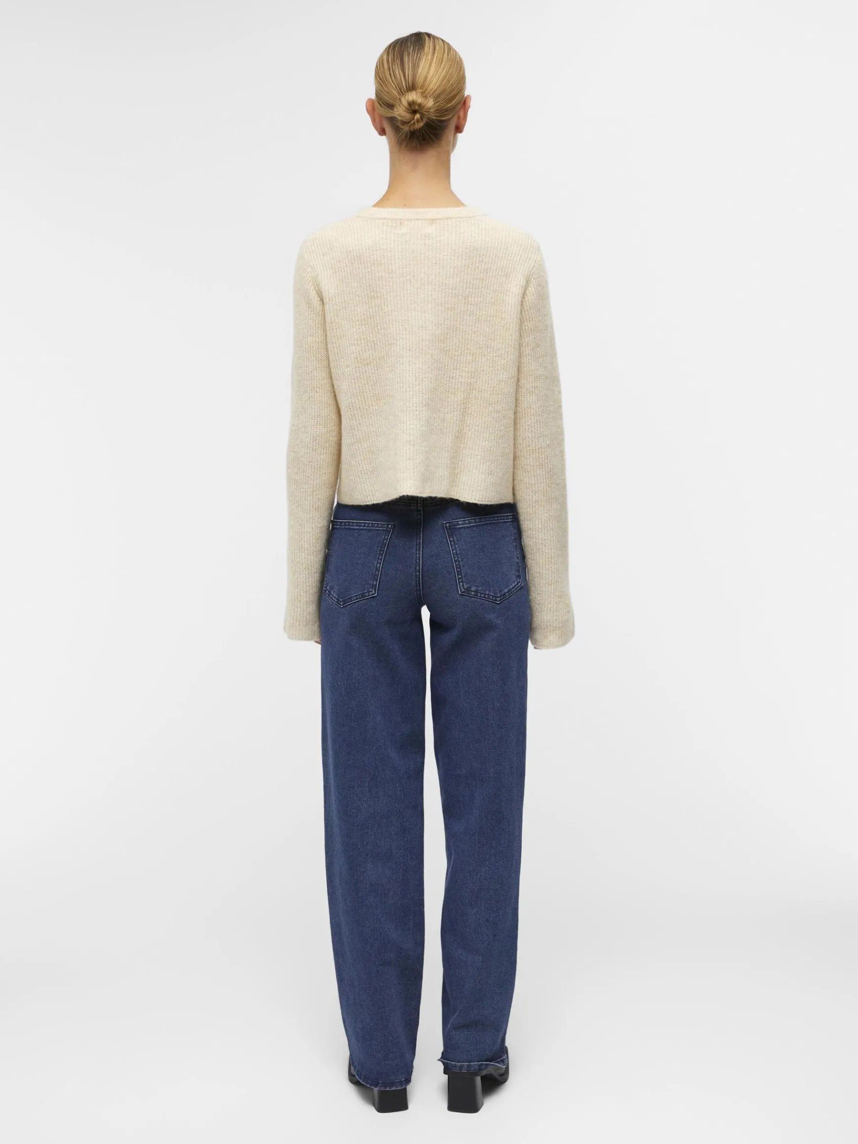 Dame OBJECT CROPPET VENDBAR CARDIGAN