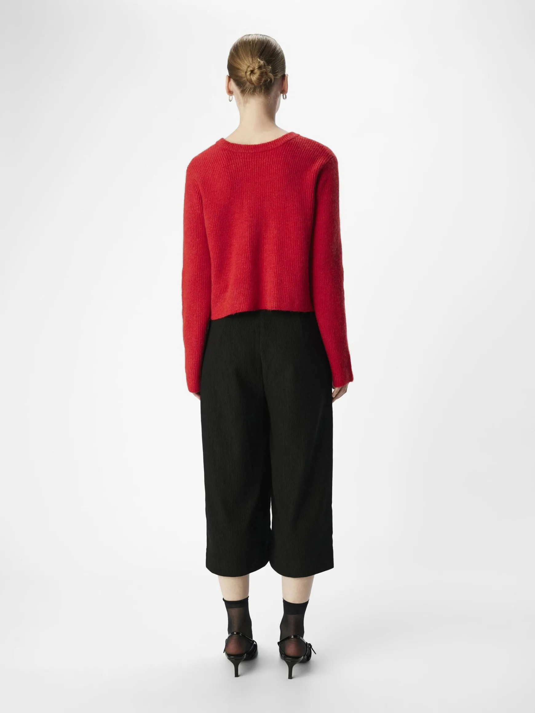 Dame OBJECT CROPPET VENDBAR CARDIGAN