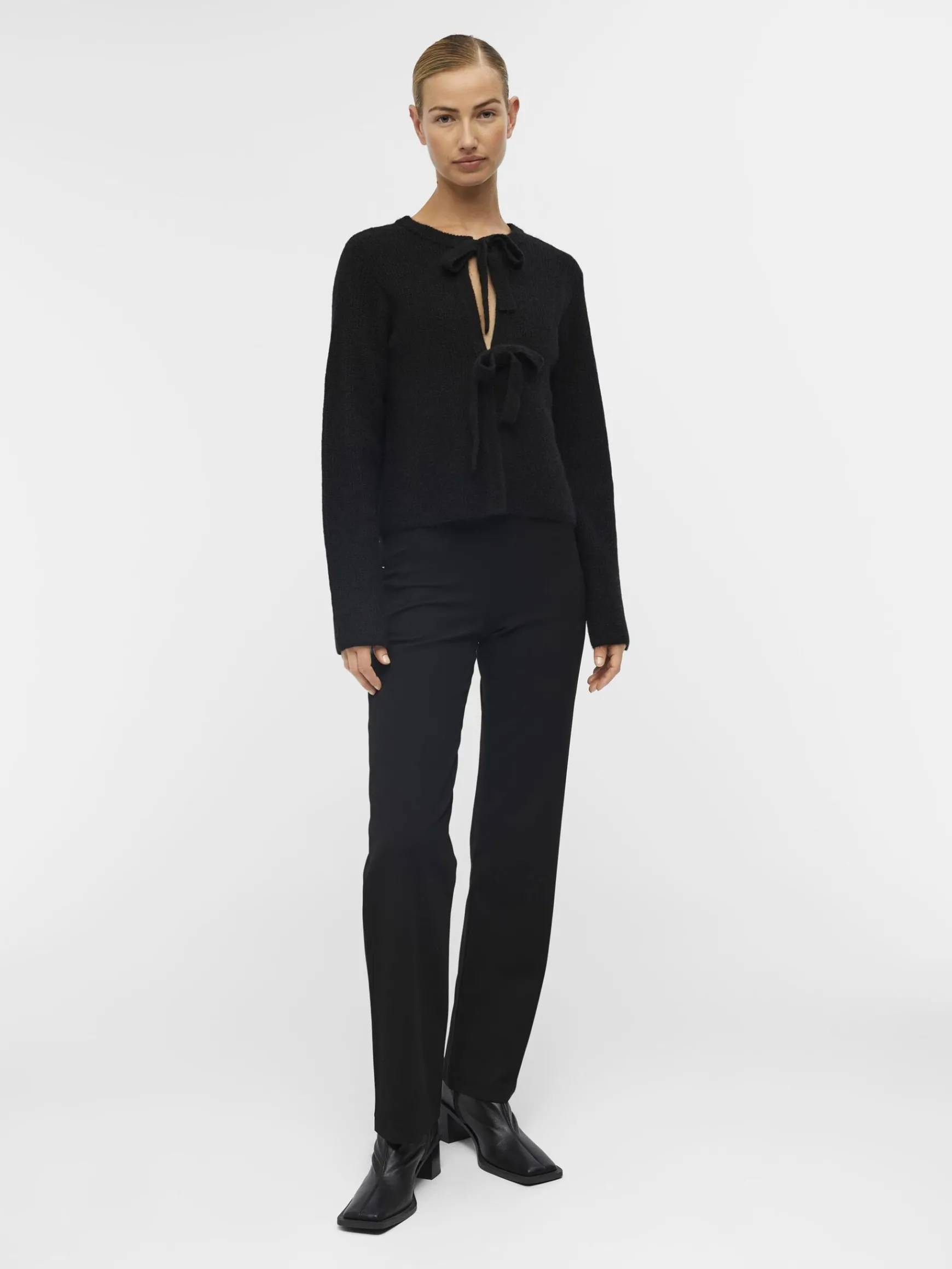 Dame OBJECT CROPPET VENDBAR CARDIGAN