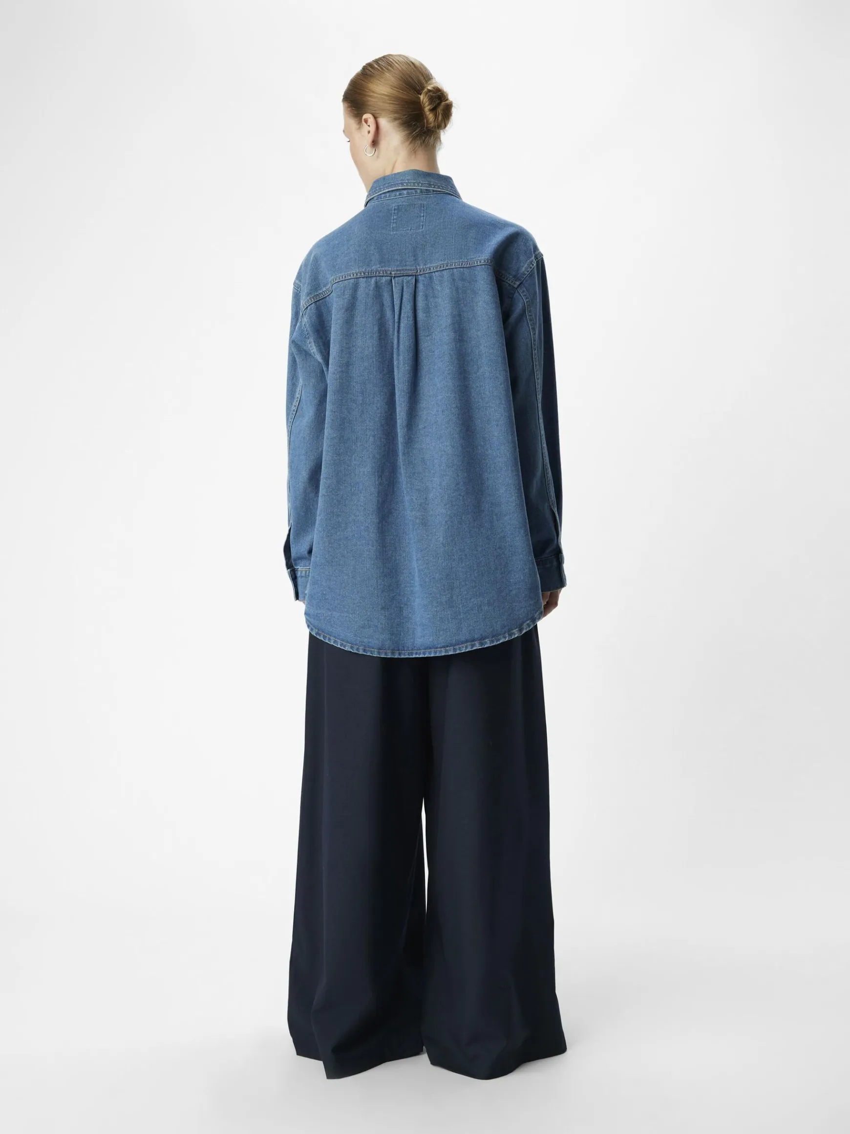 Dame OBJECT DENIM SKJORTE