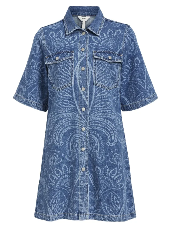 Dame OBJECT DENIM SKJORTEKJOLE