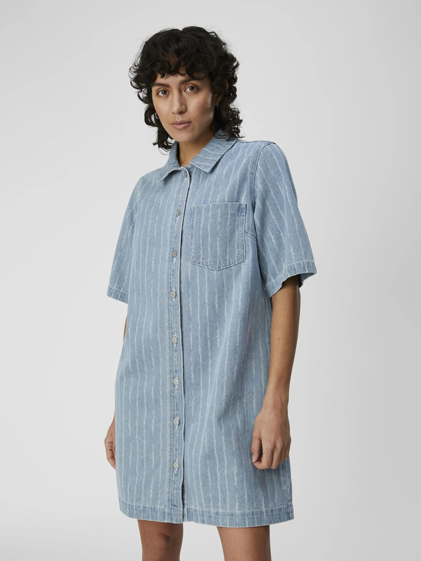 Dame OBJECT DENIM SKJORTEKJOLE