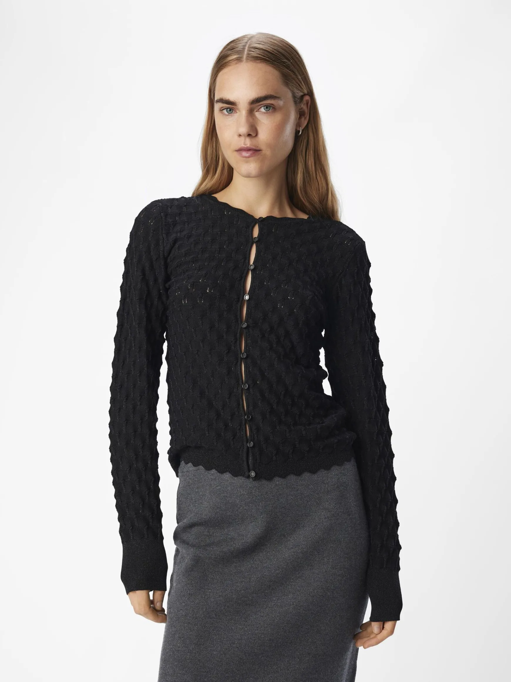 Dame OBJECT DETALJERET CARDIGAN