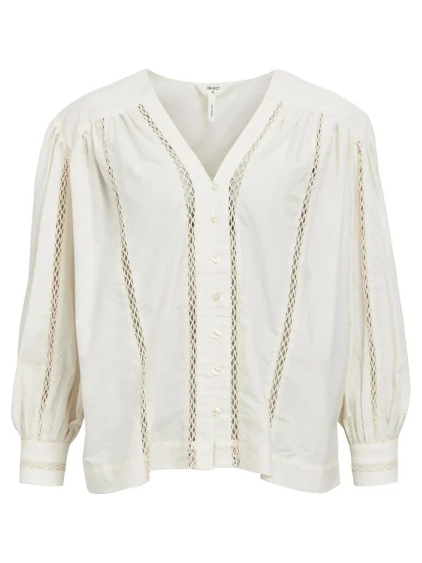Dame OBJECT DETALJERET SKJORTE