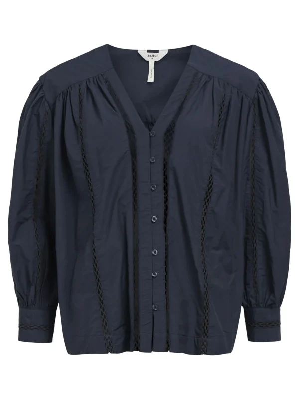 Dame OBJECT DETALJERET SKJORTE