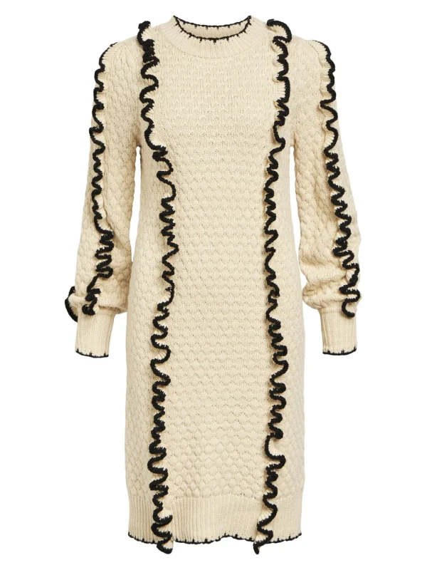 Dame OBJECT DETALJERET STRIKKET KJOLE