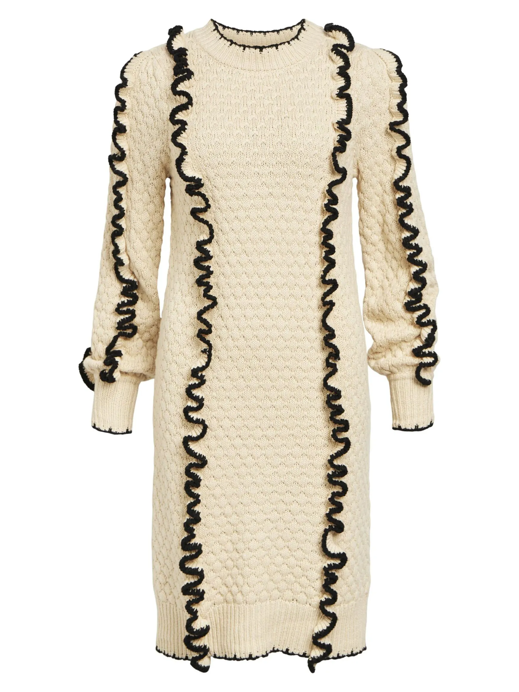 Dame OBJECT DETALJERET STRIKKET KJOLE