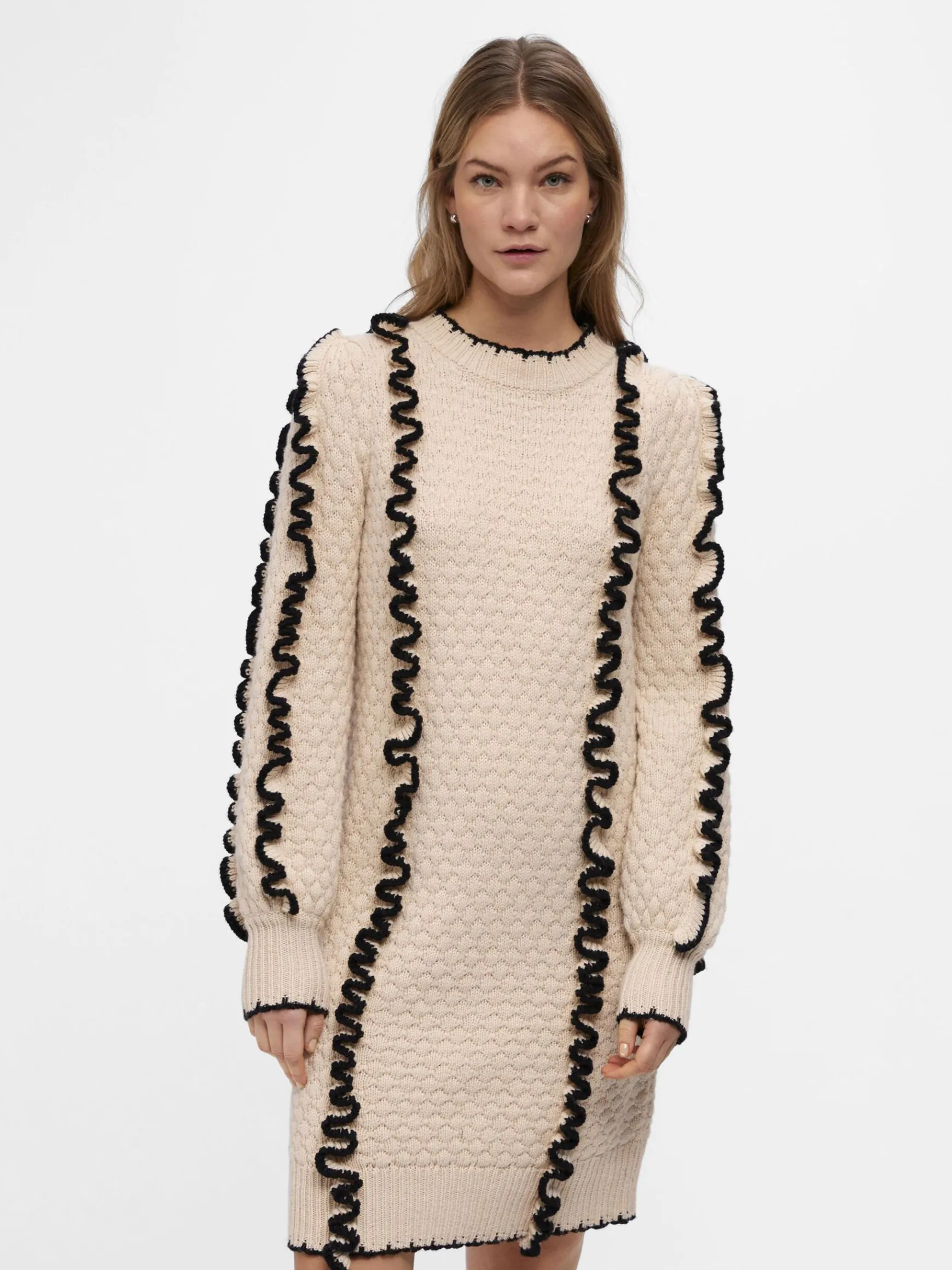 Dame OBJECT DETALJERET STRIKKET KJOLE