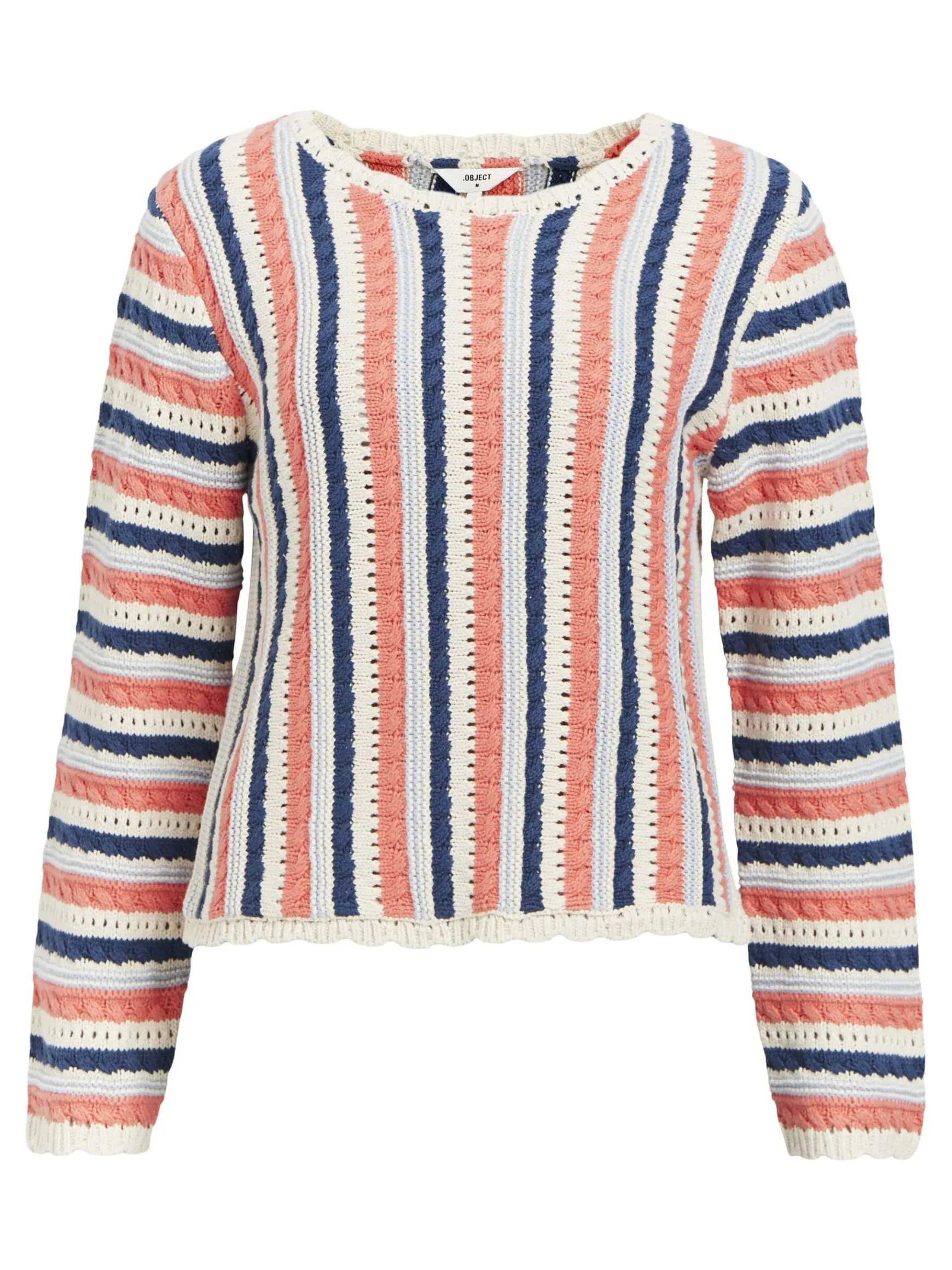 Dame OBJECT DETALJERET STRIKTRØJE