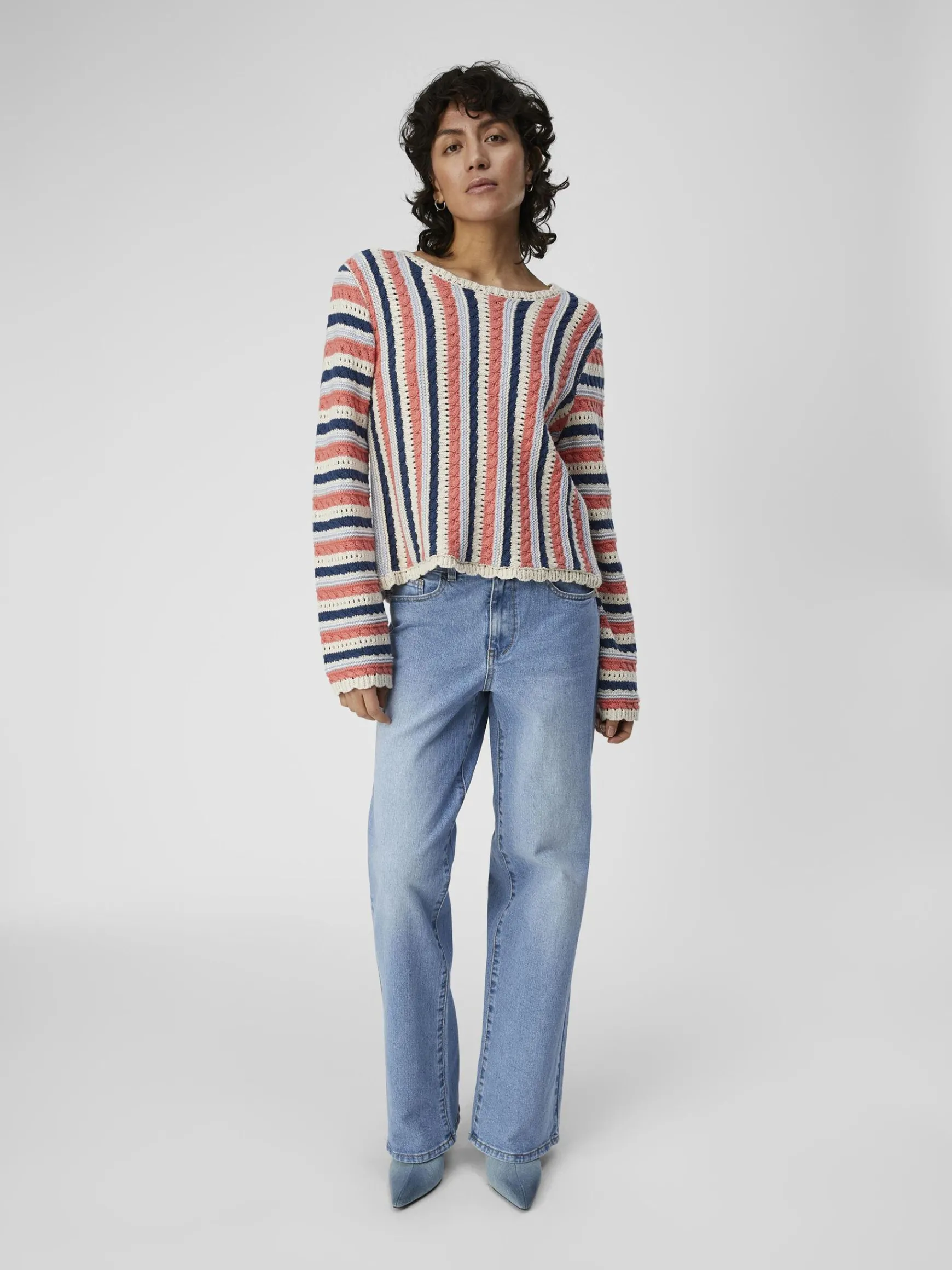 Dame OBJECT DETALJERET STRIKTRØJE