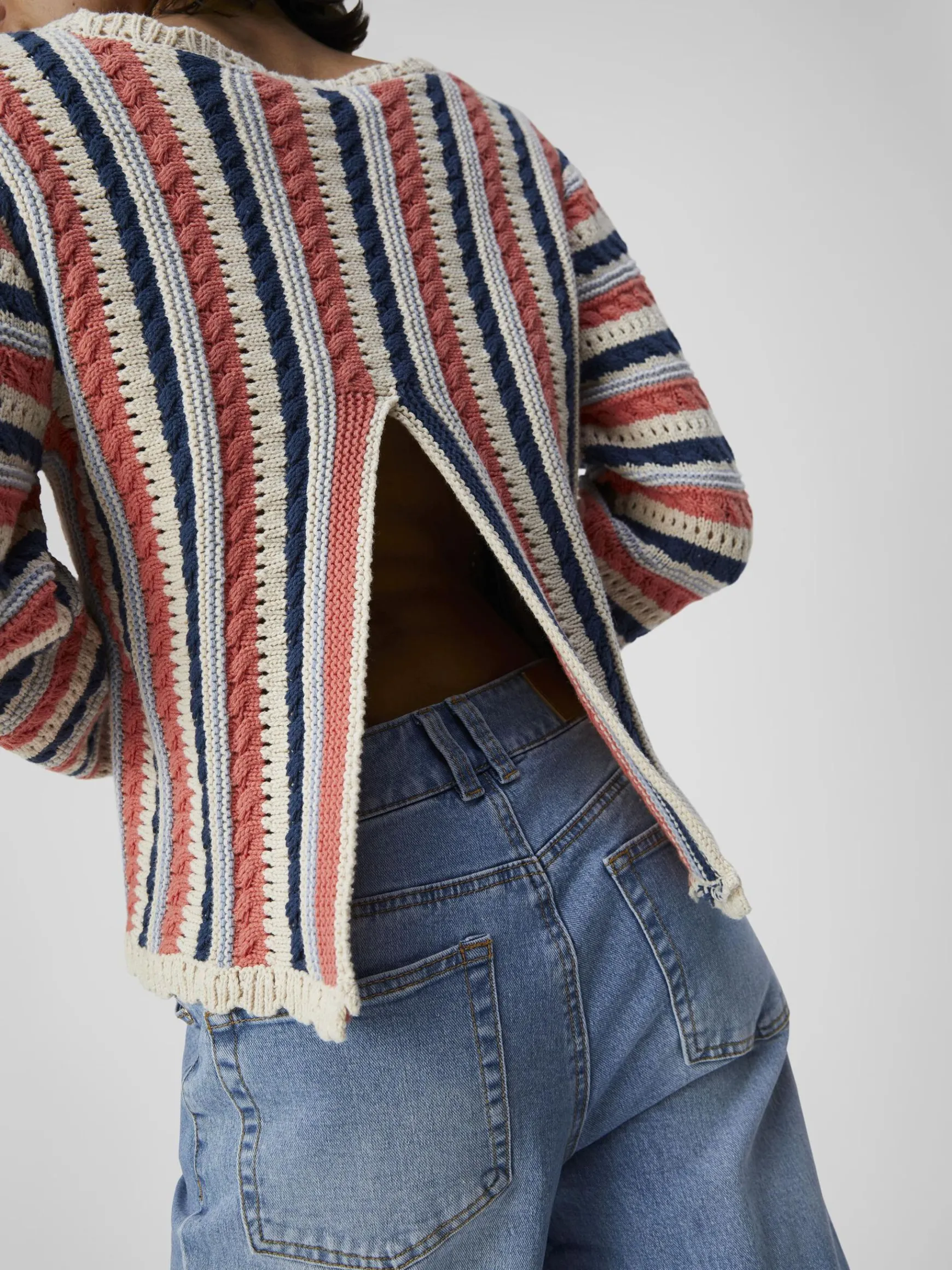 Dame OBJECT DETALJERET STRIKTRØJE