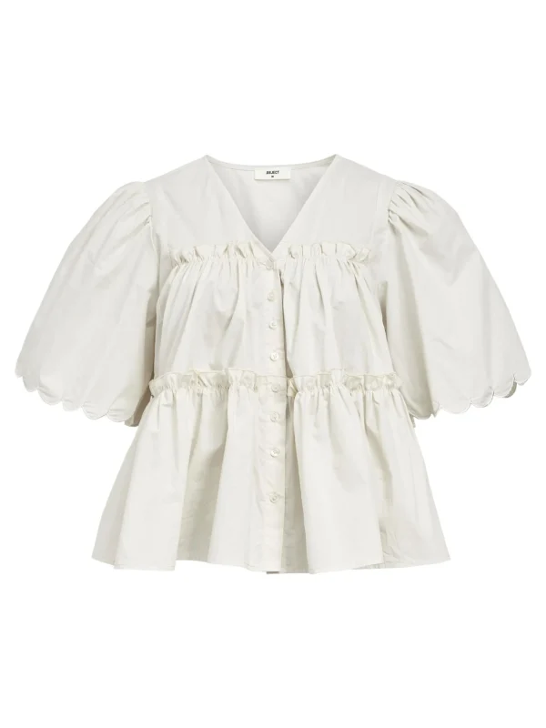 Dame OBJECT FLÆSET BLUSE