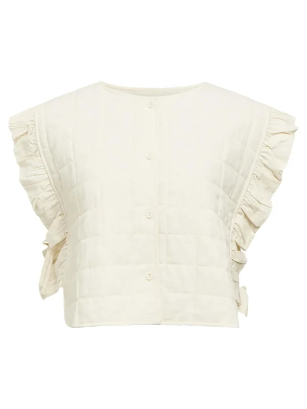 Dame OBJECT FLÆSET QUILTET VEST