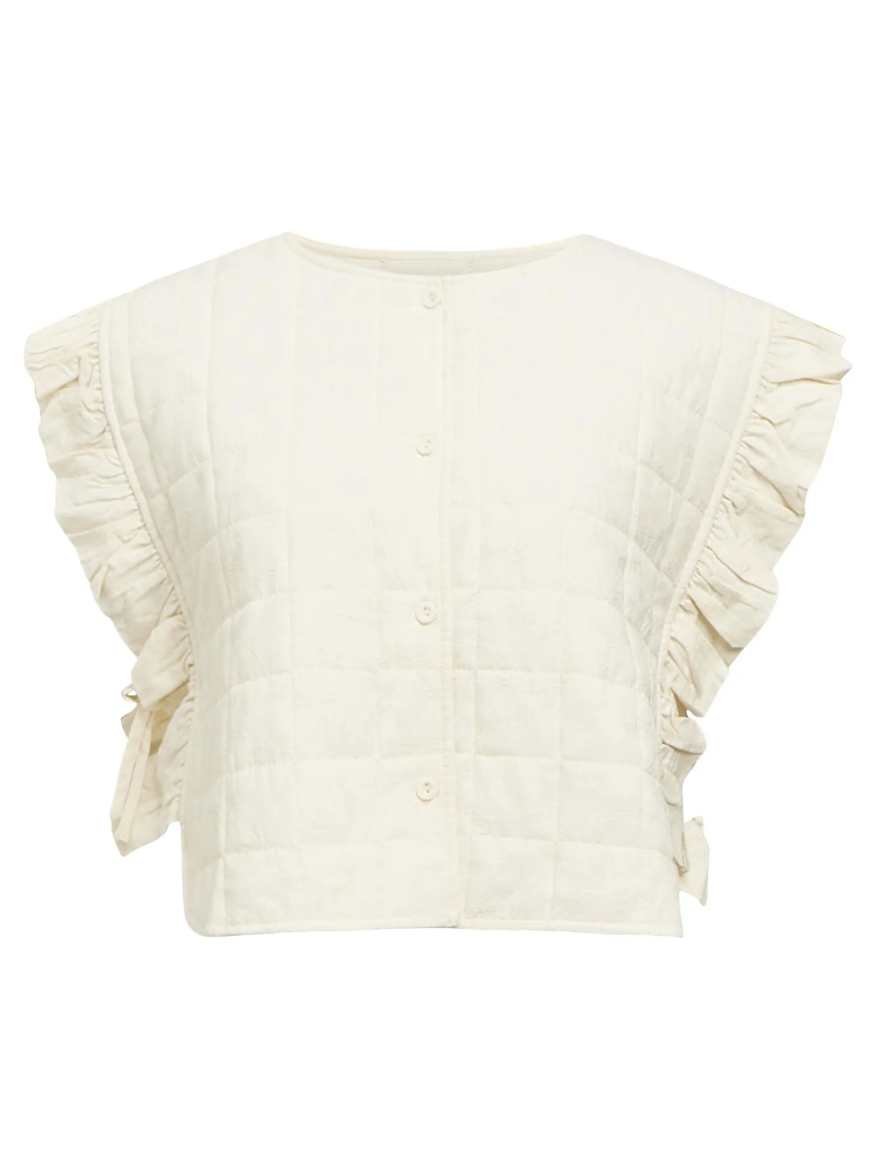 Dame OBJECT FLÆSET QUILTET VEST