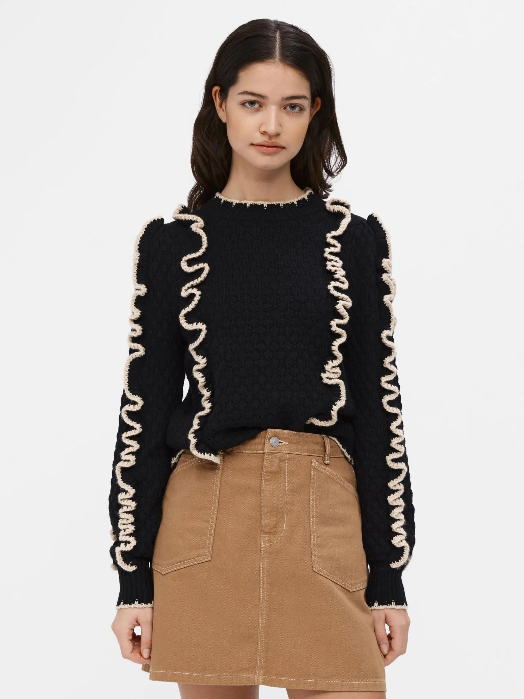 Dame OBJECT FLÆSET STRIKTRØJE