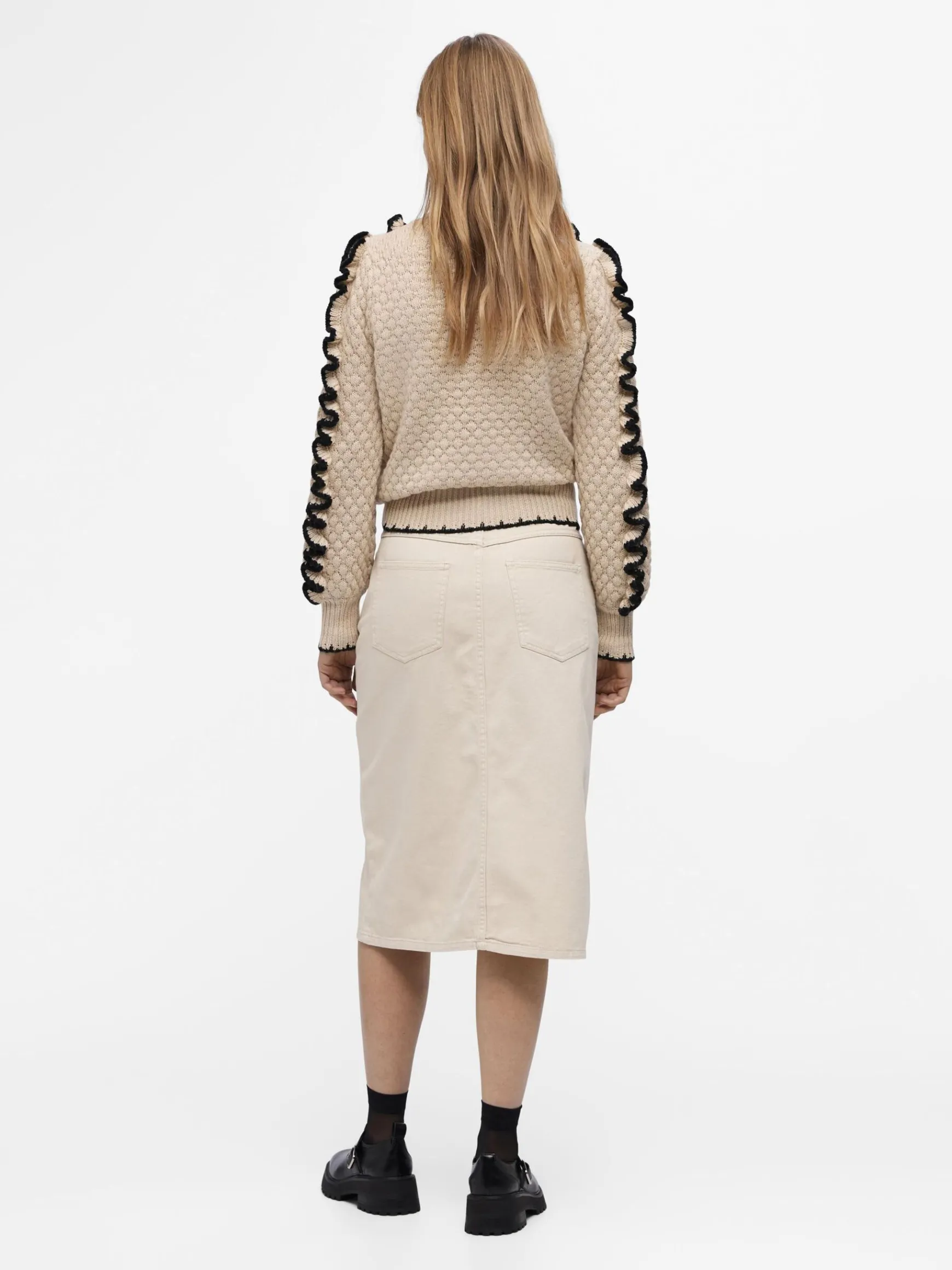 Dame OBJECT FLÆSET STRIKTRØJE