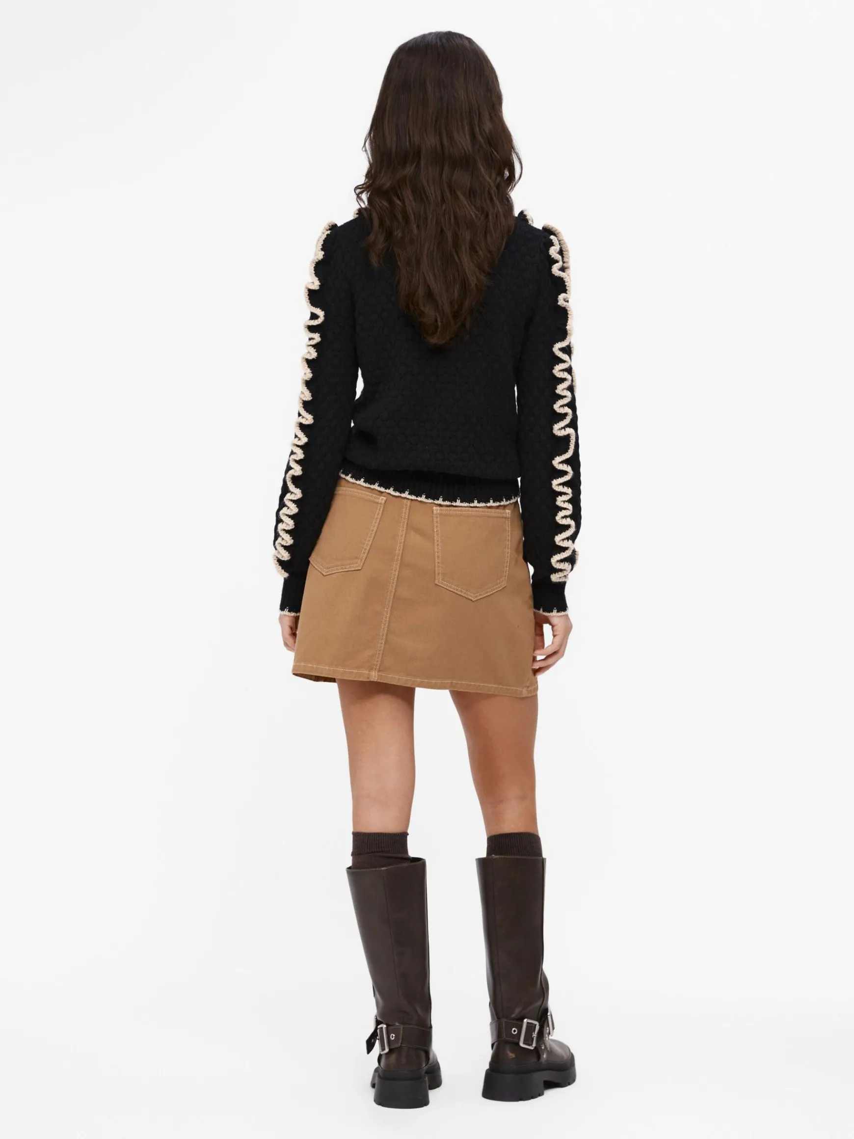 Dame OBJECT FLÆSET STRIKTRØJE