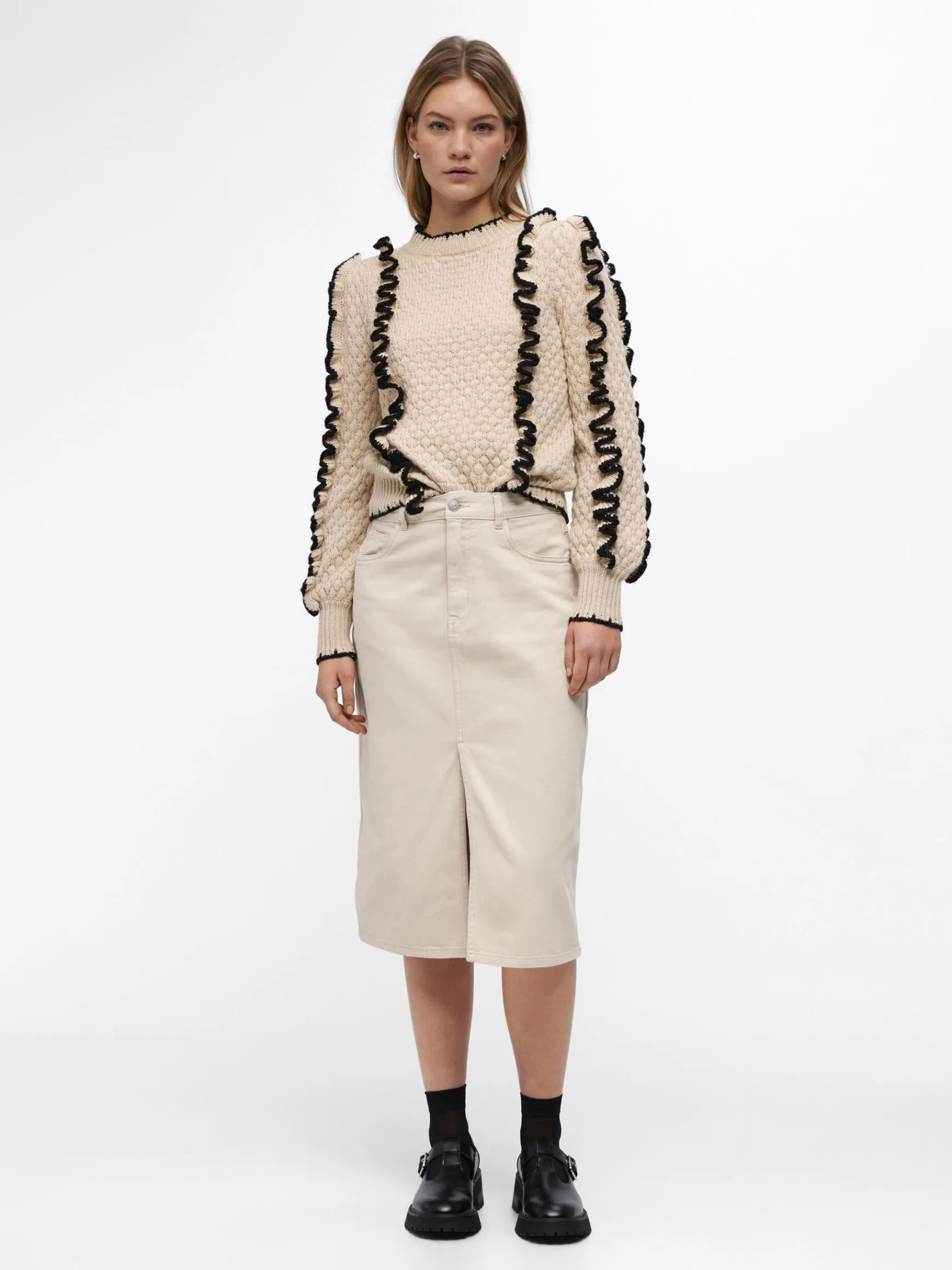 Dame OBJECT FLÆSET STRIKTRØJE