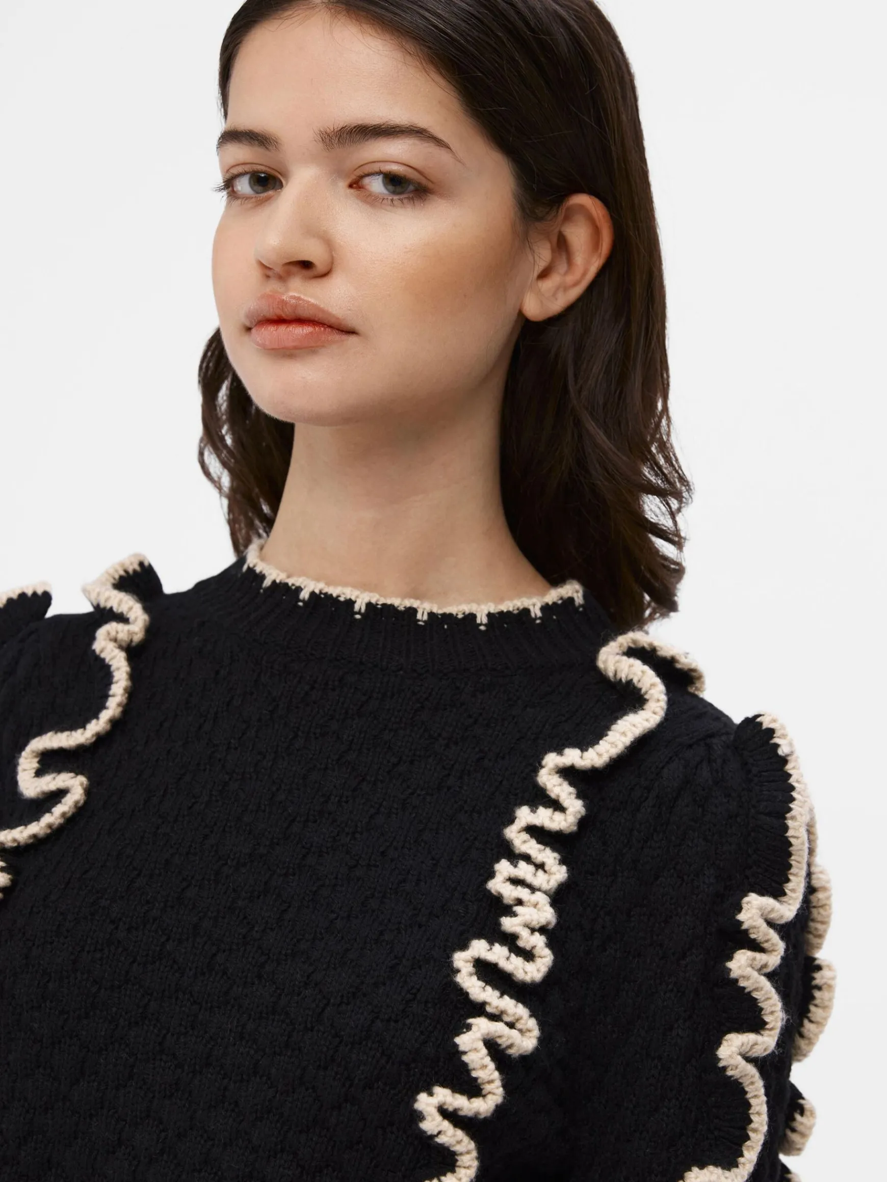 Dame OBJECT FLÆSET STRIKTRØJE