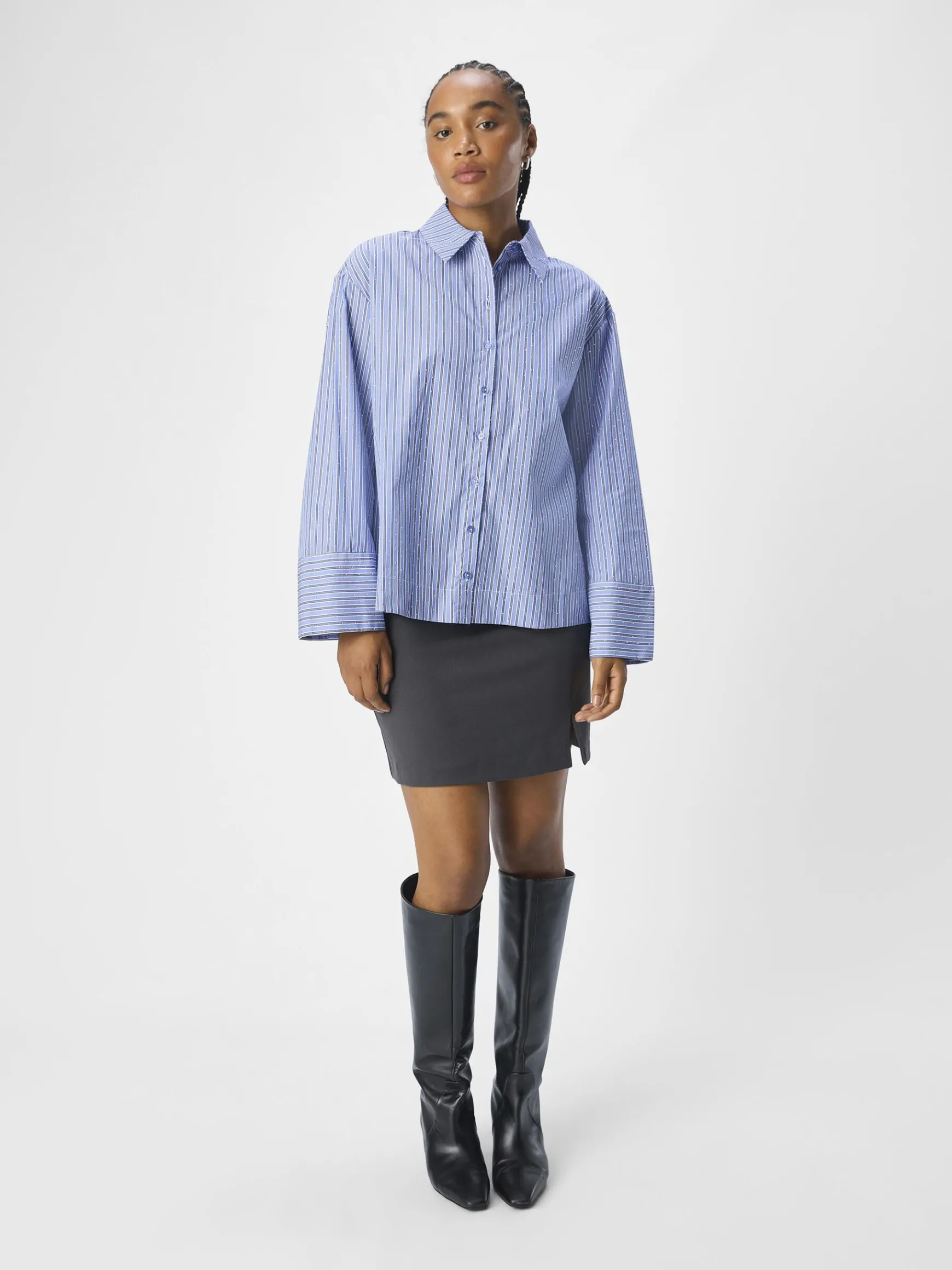 Dame OBJECT GLIMMER SKJORTE