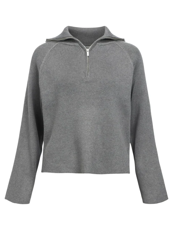 Dame OBJECT HALV LYNLÅS PULLOVER