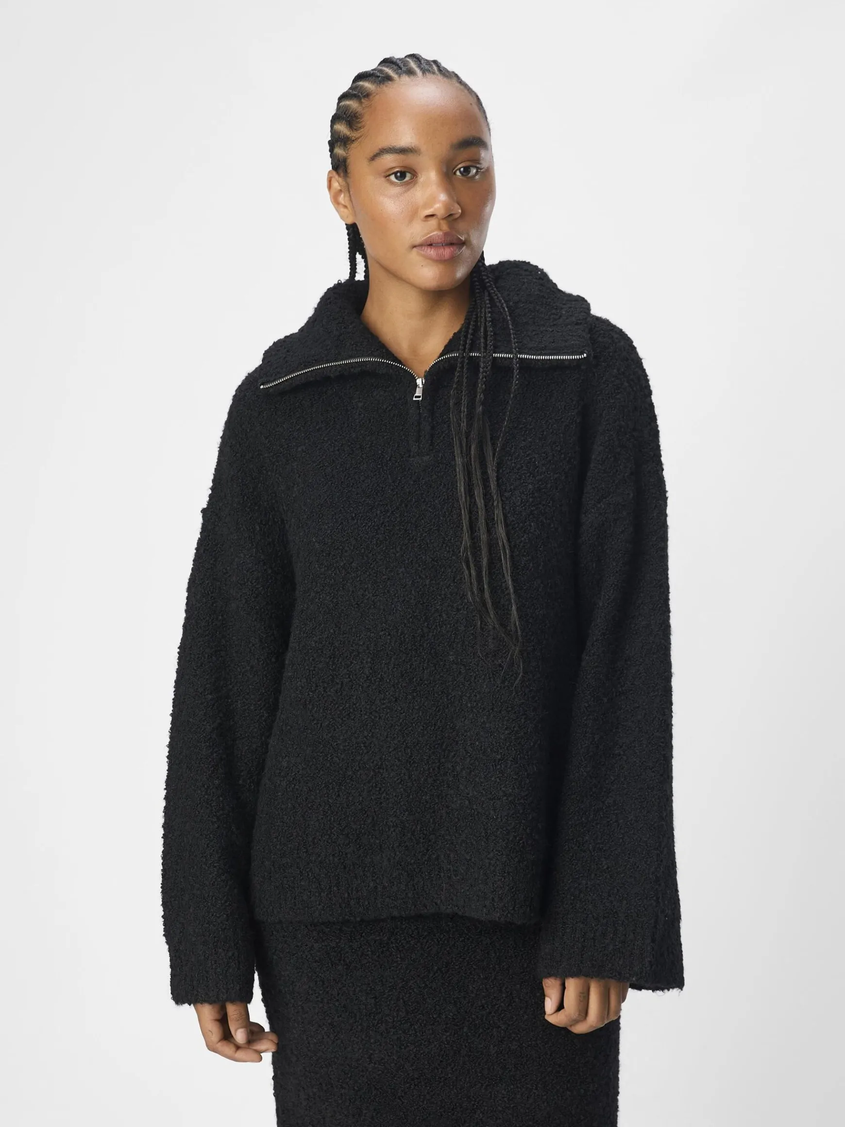 Dame OBJECT HALV LYNLÅS PULLOVER