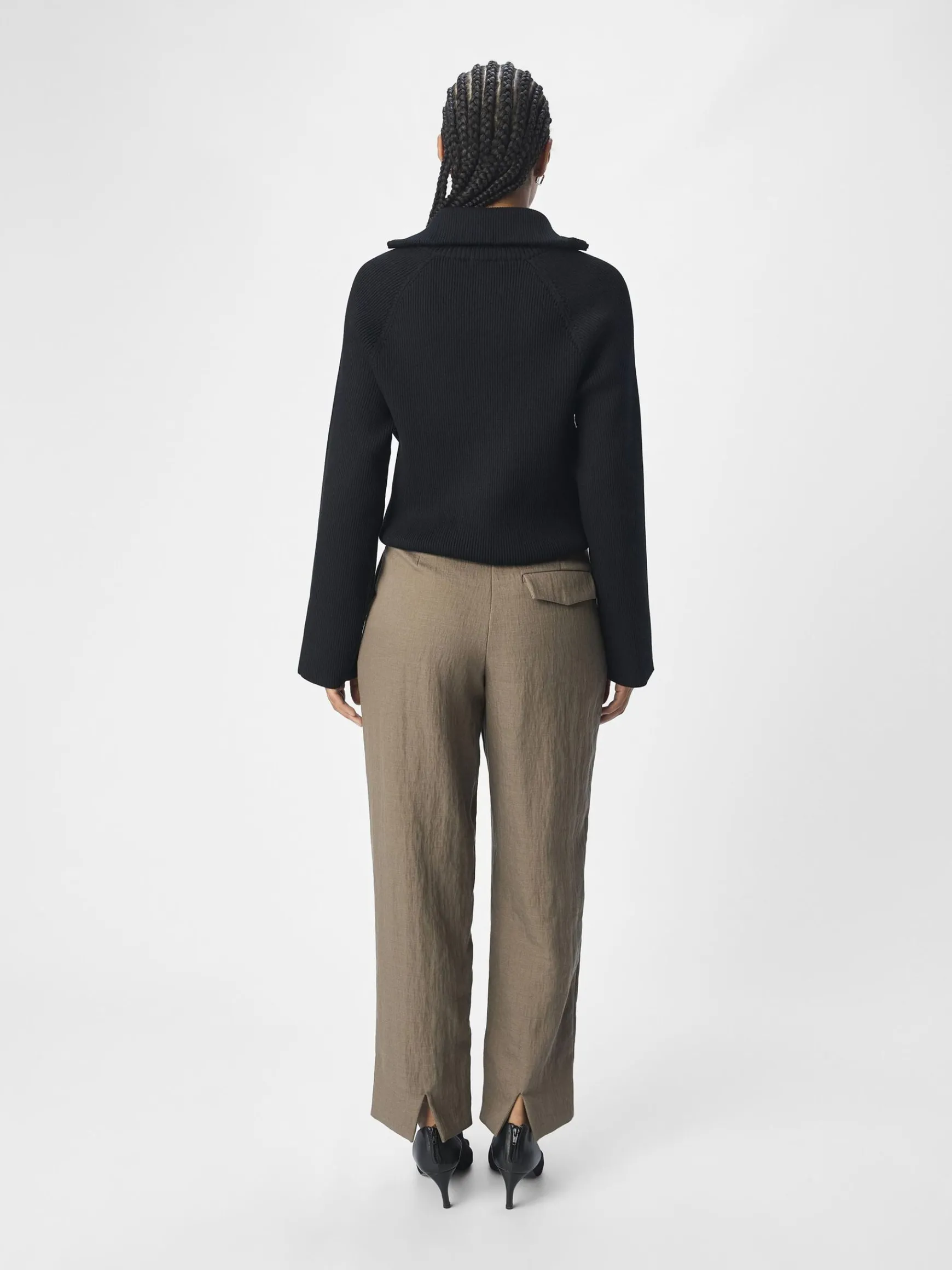 Dame OBJECT HALV LYNLÅS PULLOVER