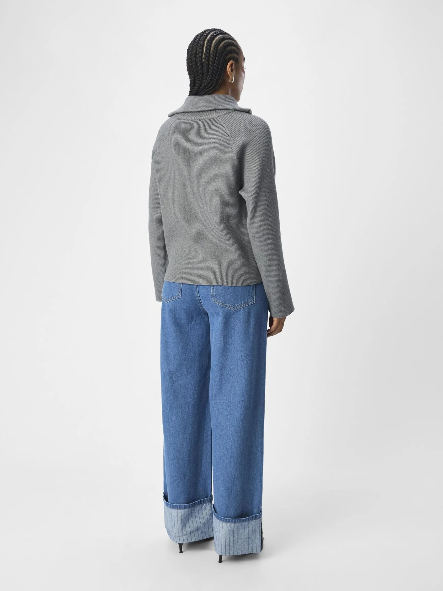 Dame OBJECT HALV LYNLÅS PULLOVER