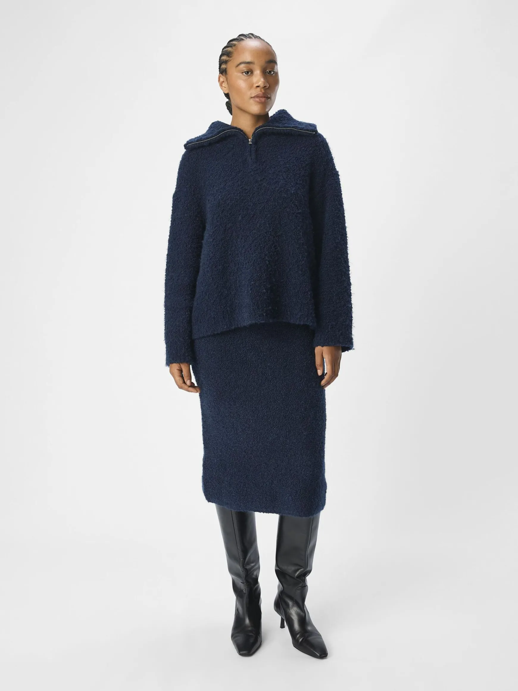 Dame OBJECT HALV LYNLÅS PULLOVER