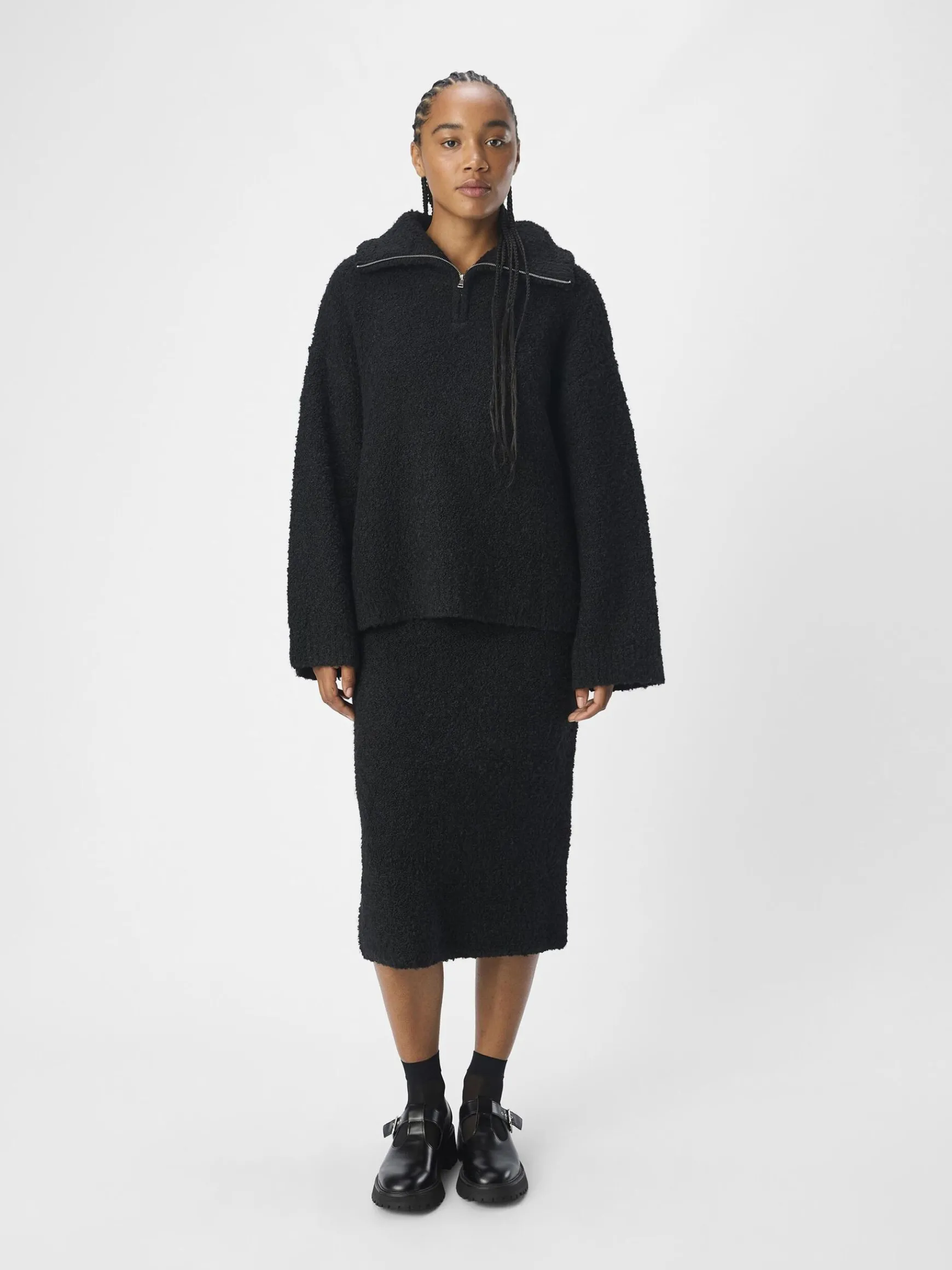 Dame OBJECT HALV LYNLÅS PULLOVER