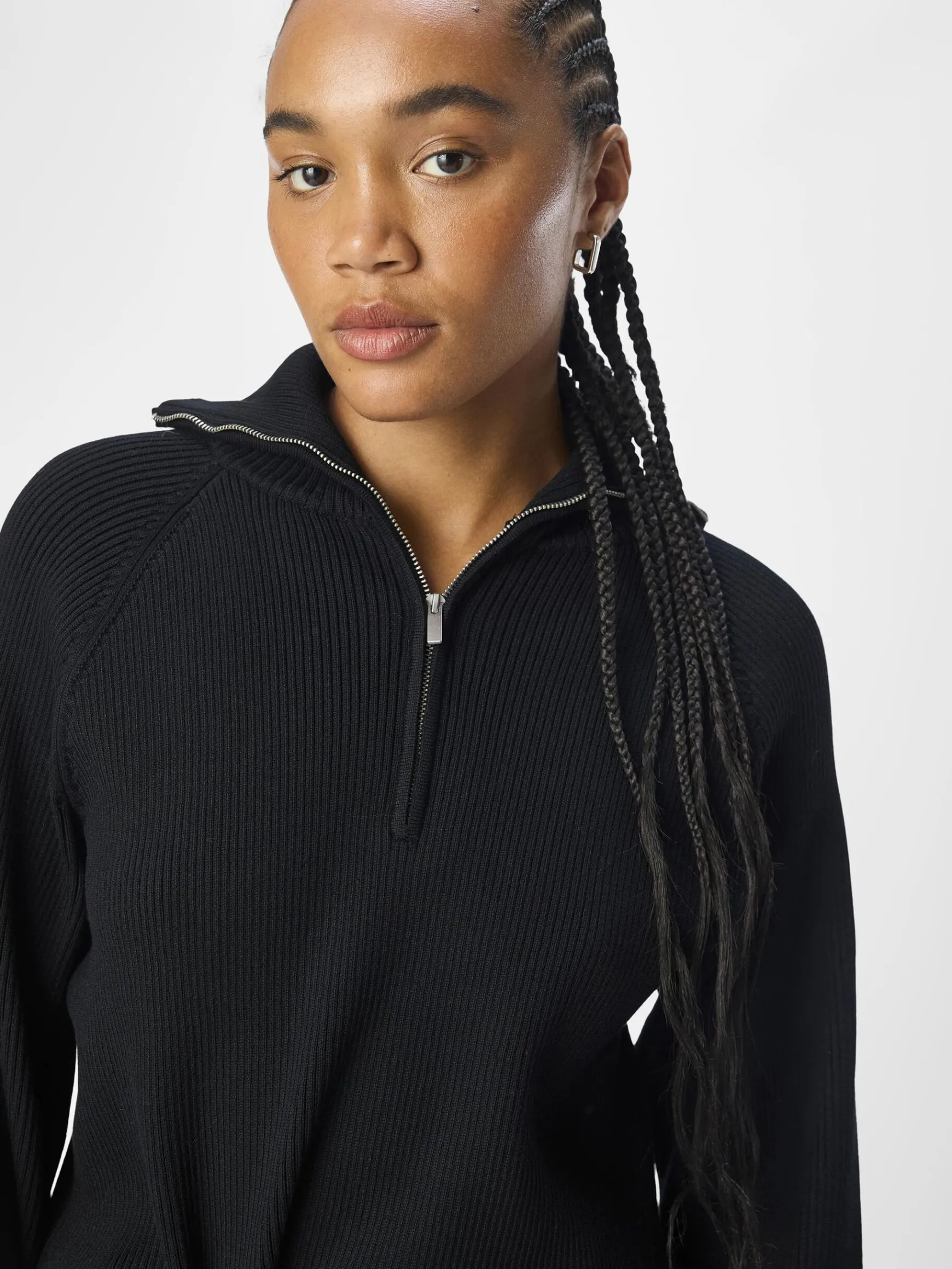 Dame OBJECT HALV LYNLÅS PULLOVER