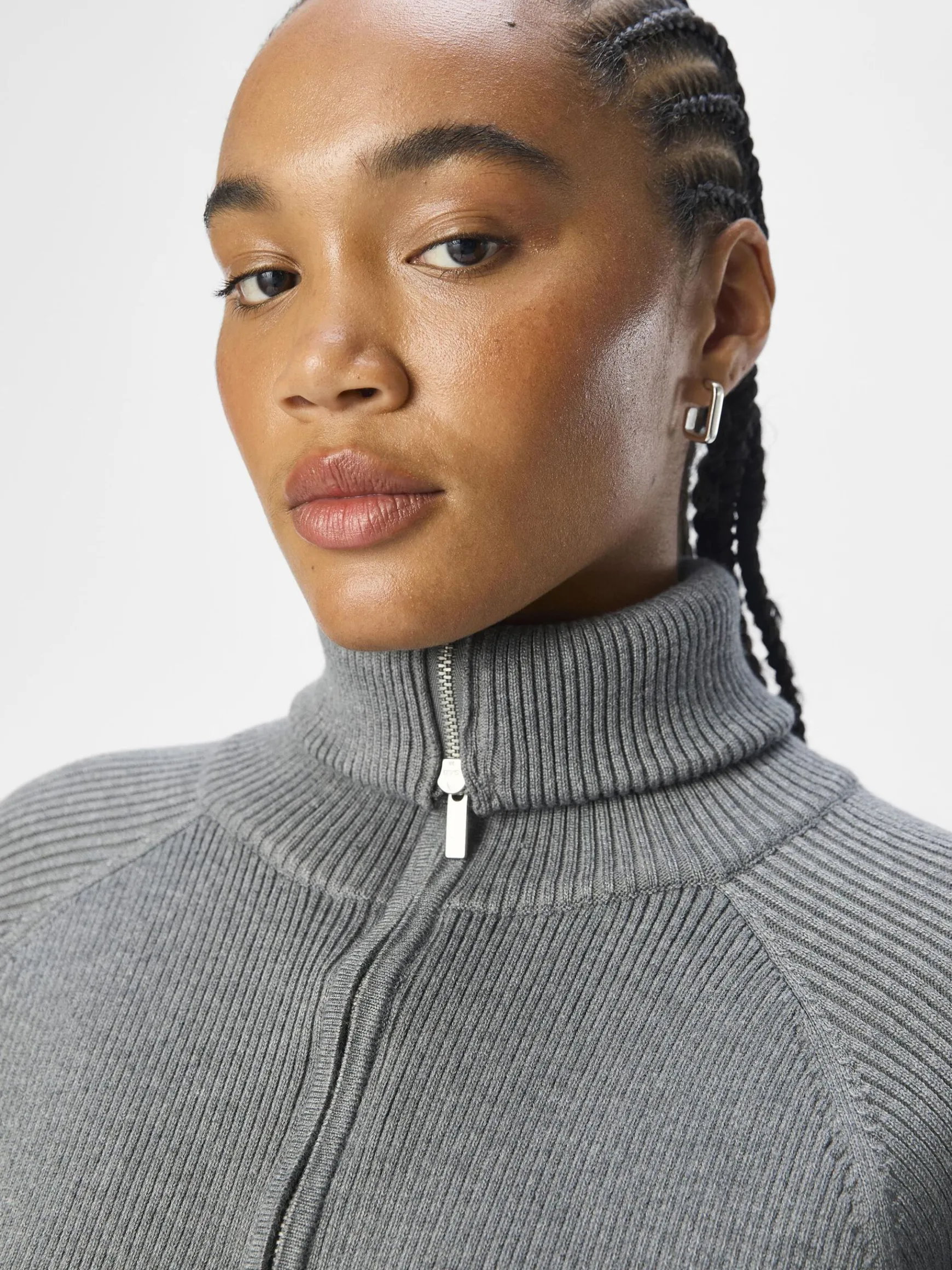 Dame OBJECT HALV LYNLÅS PULLOVER