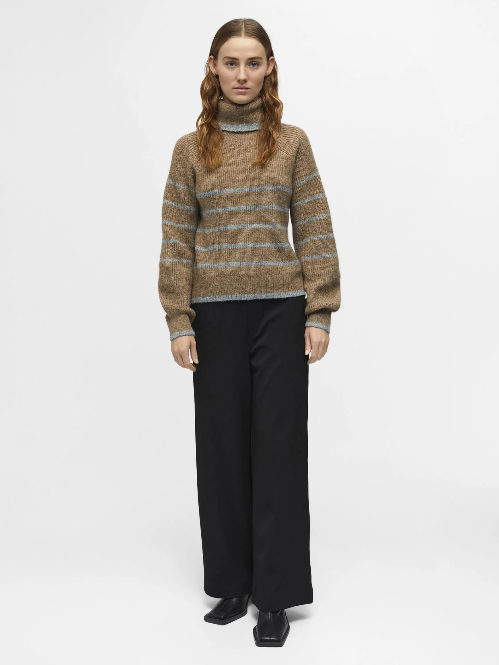 Dame OBJECT HØJ HALS STRIKTRØJE